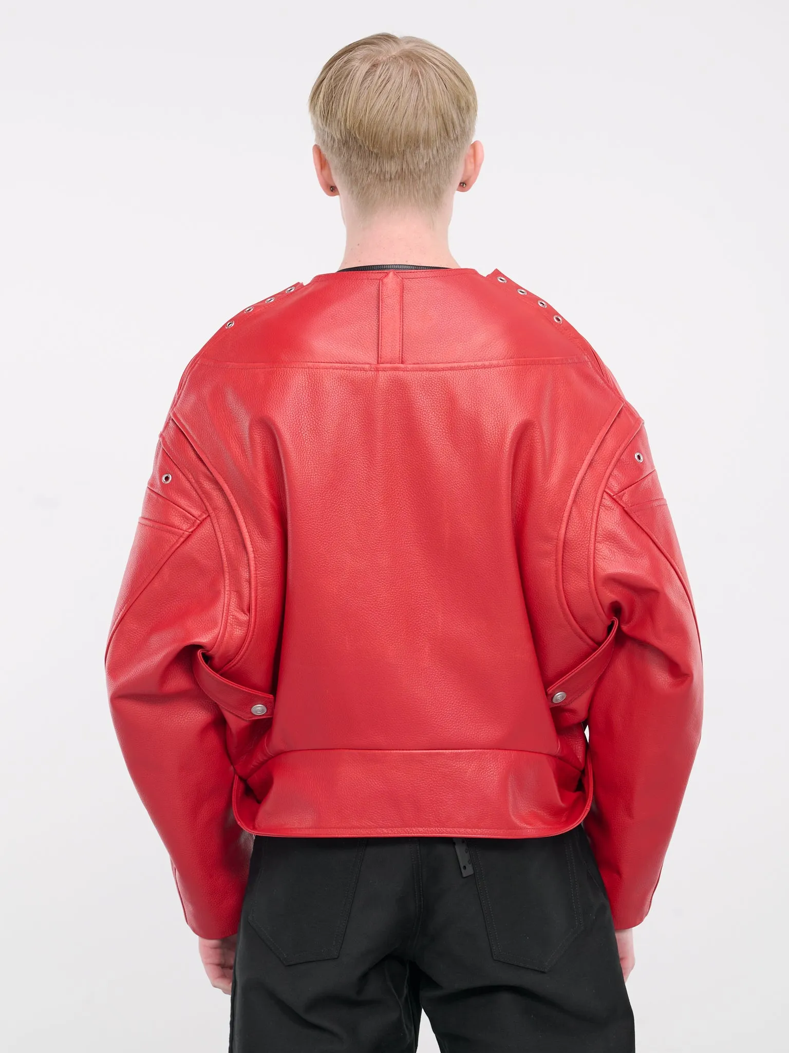 Biker Jacket (MP23LC2S-JC3001-SAMBA-RED)