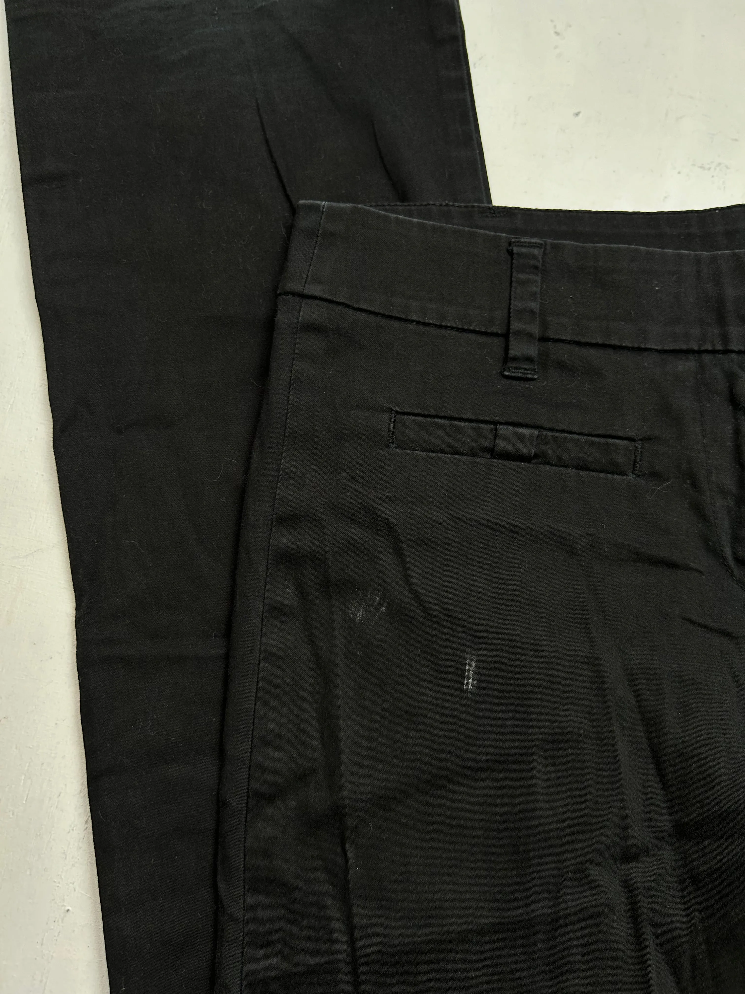 Black bootcut low rise office pants  (XS)