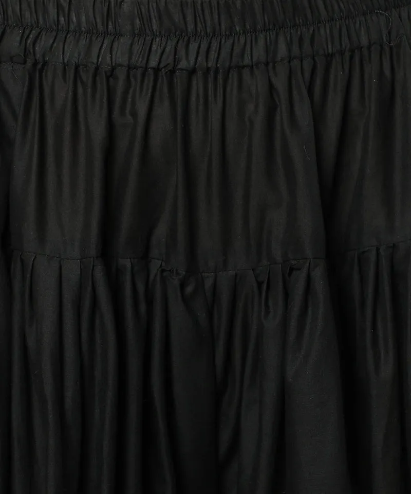 Black Cotton Dhoti Pants