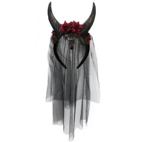 Black Fallen Angel Horns