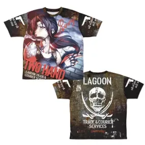 Black Lagoon Revy Two Hand Full Graphic T-shirt L Size Japan Limited Cosplay