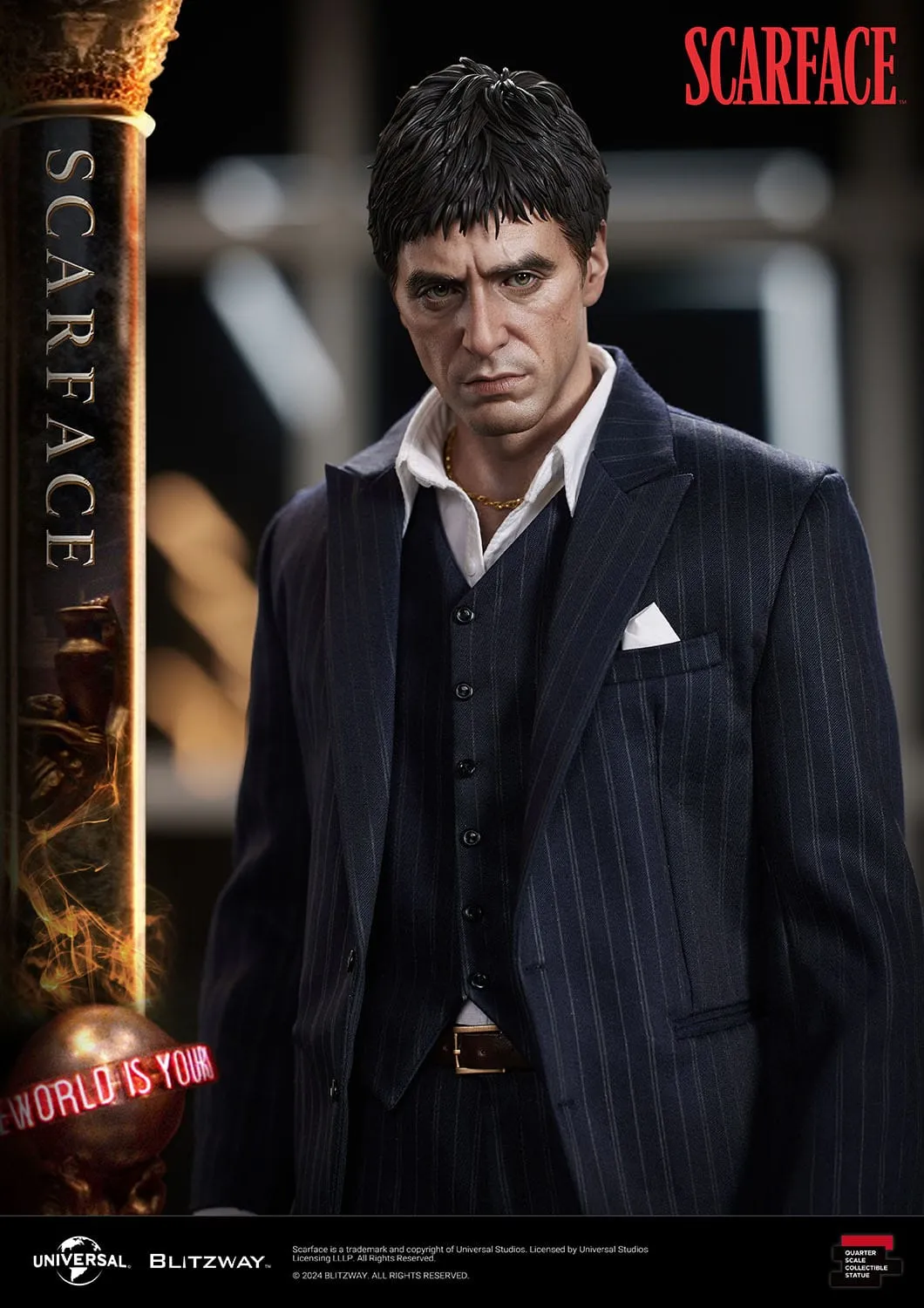 Blitzway Scarface Superb Scale Tony Montana 1/4 Statue