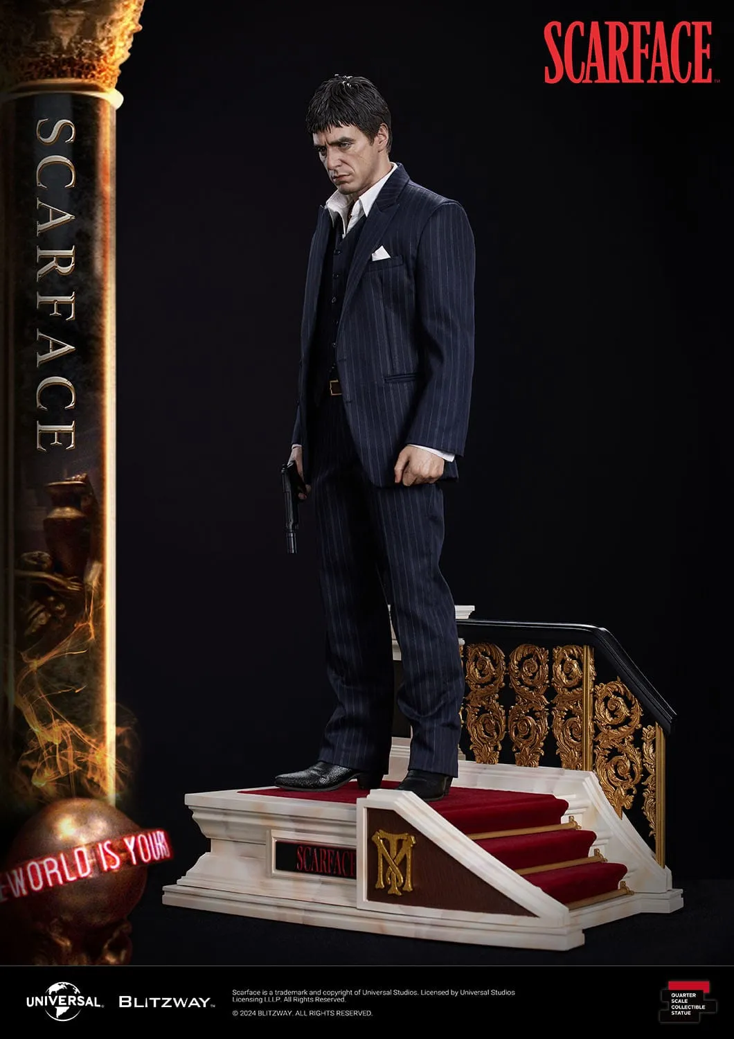 Blitzway Scarface Superb Scale Tony Montana 1/4 Statue