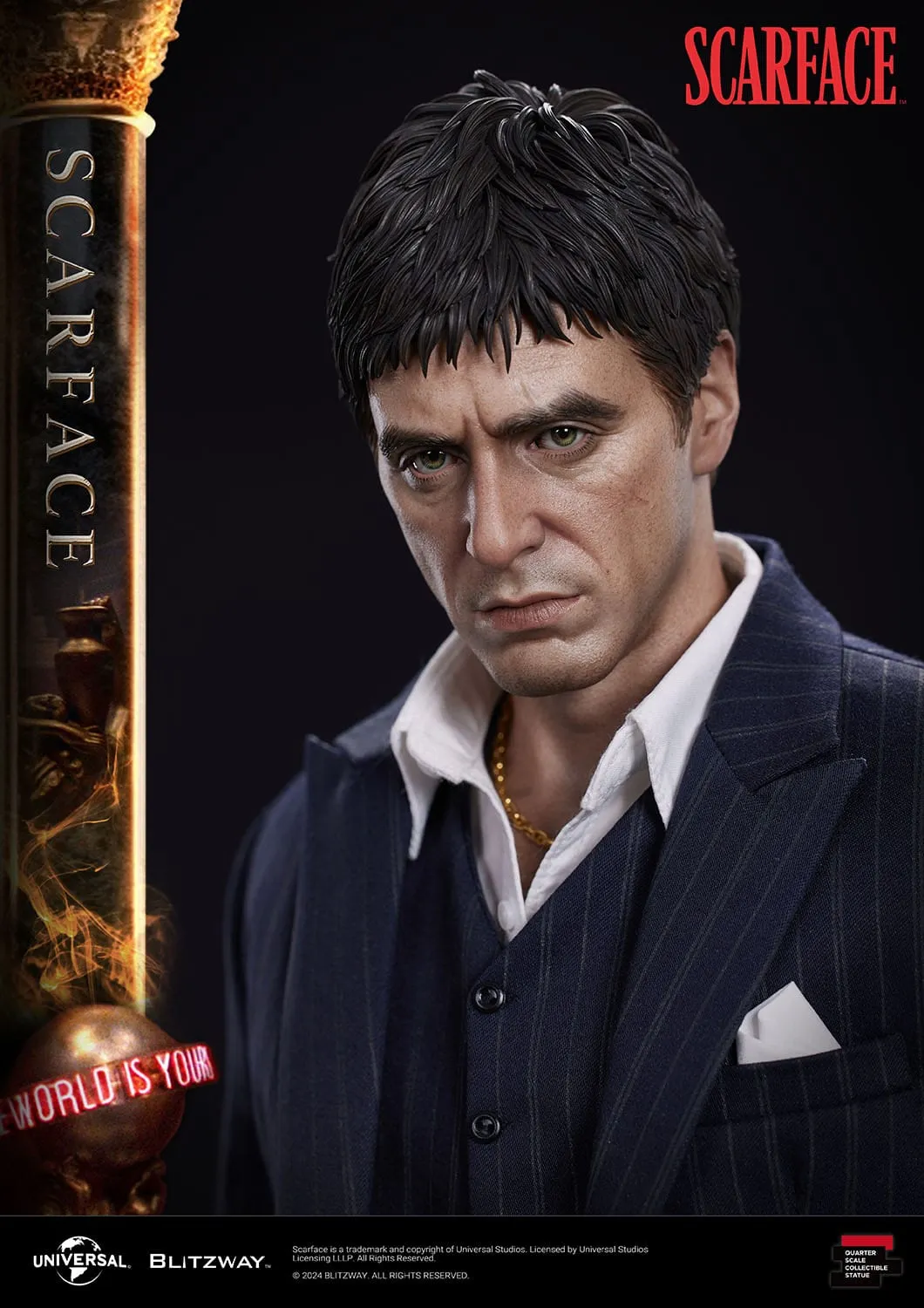 Blitzway Scarface Superb Scale Tony Montana 1/4 Statue