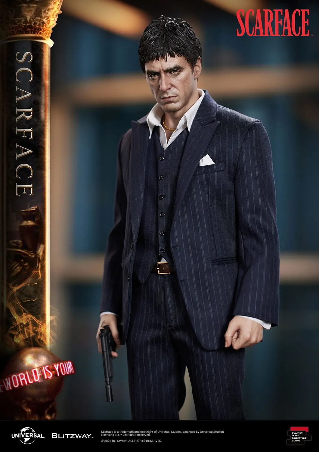 Blitzway Scarface Superb Scale Tony Montana 1/4 Statue