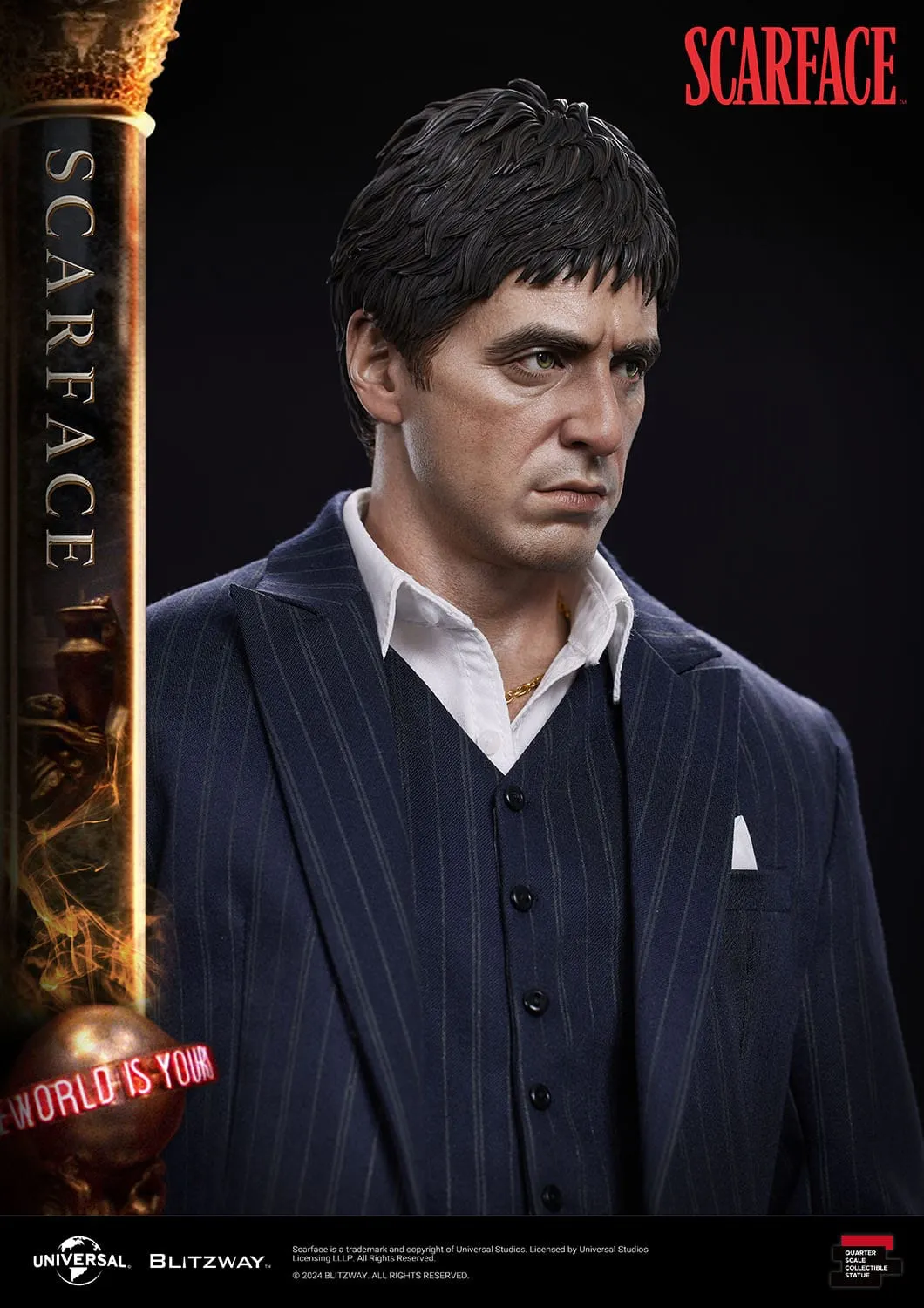 Blitzway Scarface Superb Scale Tony Montana 1/4 Statue