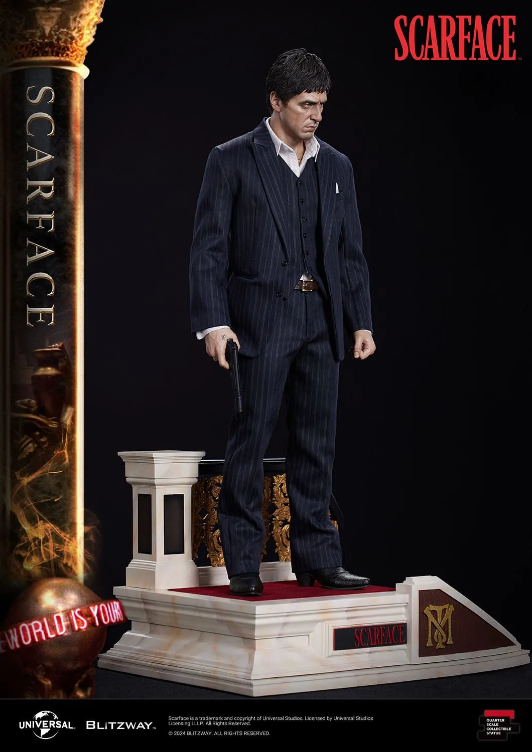 Blitzway Scarface Superb Scale Tony Montana 1/4 Statue