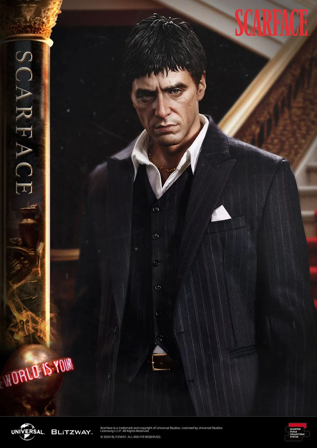 Blitzway Scarface Superb Scale Tony Montana 1/4 Statue