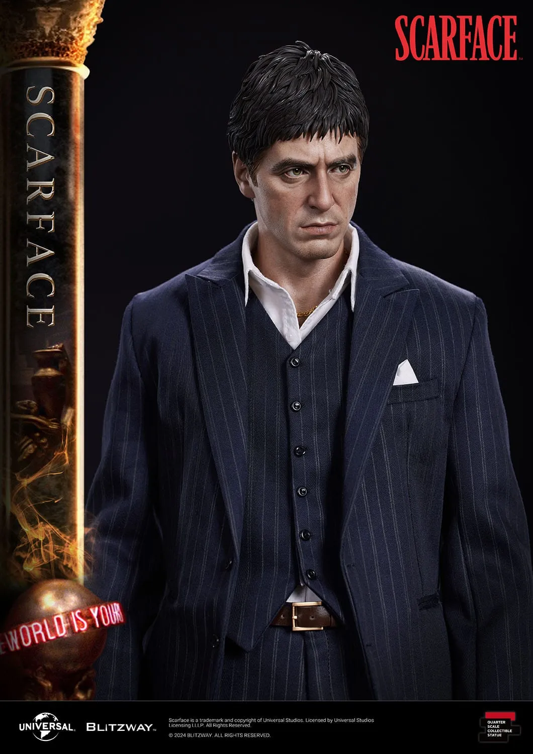 Blitzway Scarface Superb Scale Tony Montana 1/4 Statue