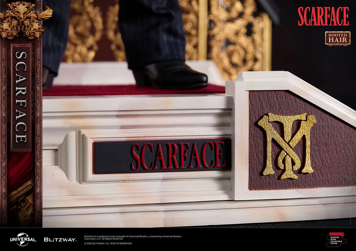 Blitzway Scarface Superb Scale Tony Montana (Rooted Hair Version) 1/4 Statue