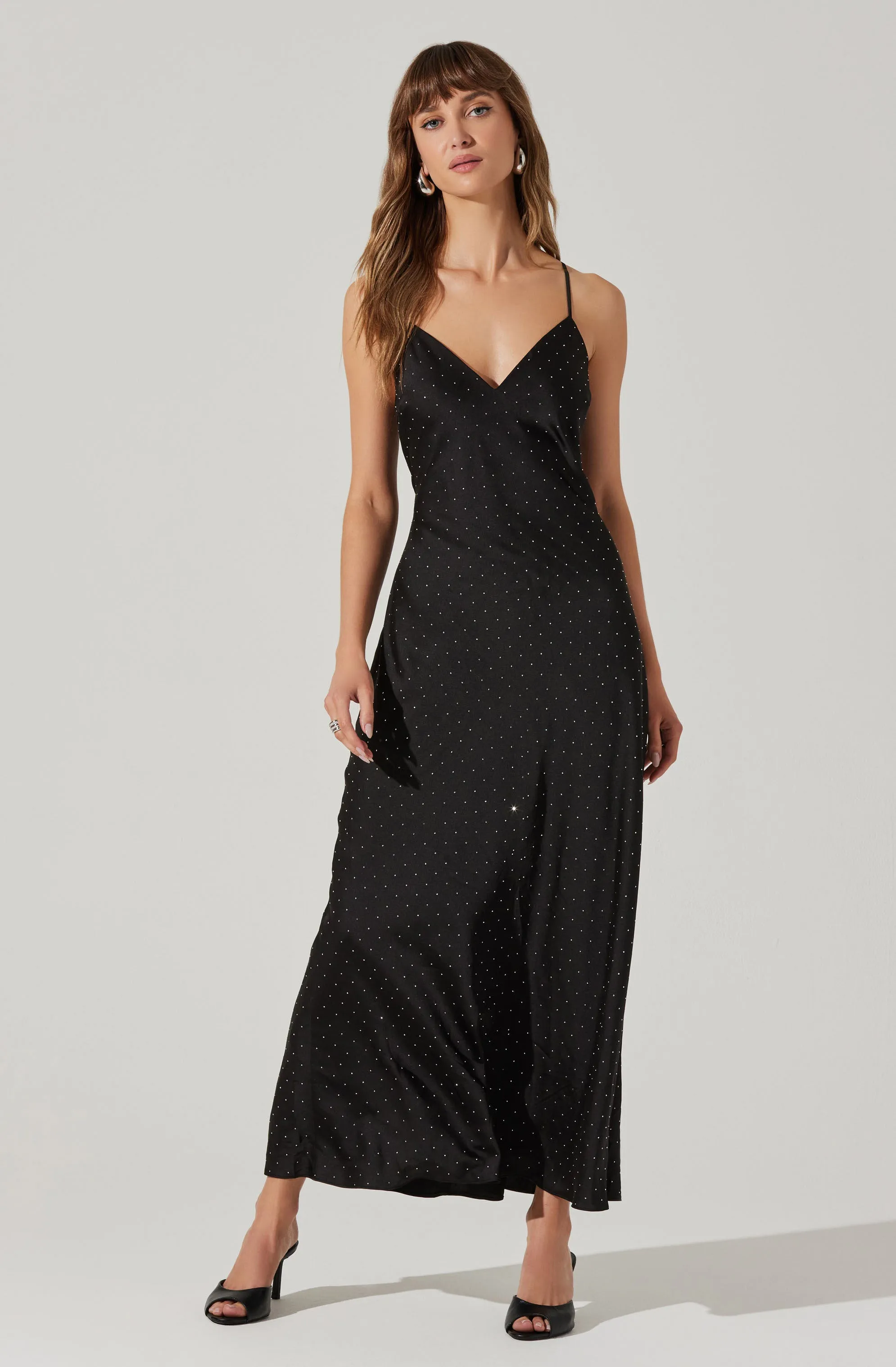 Bonney Rhinestone Maxi Slip Dress