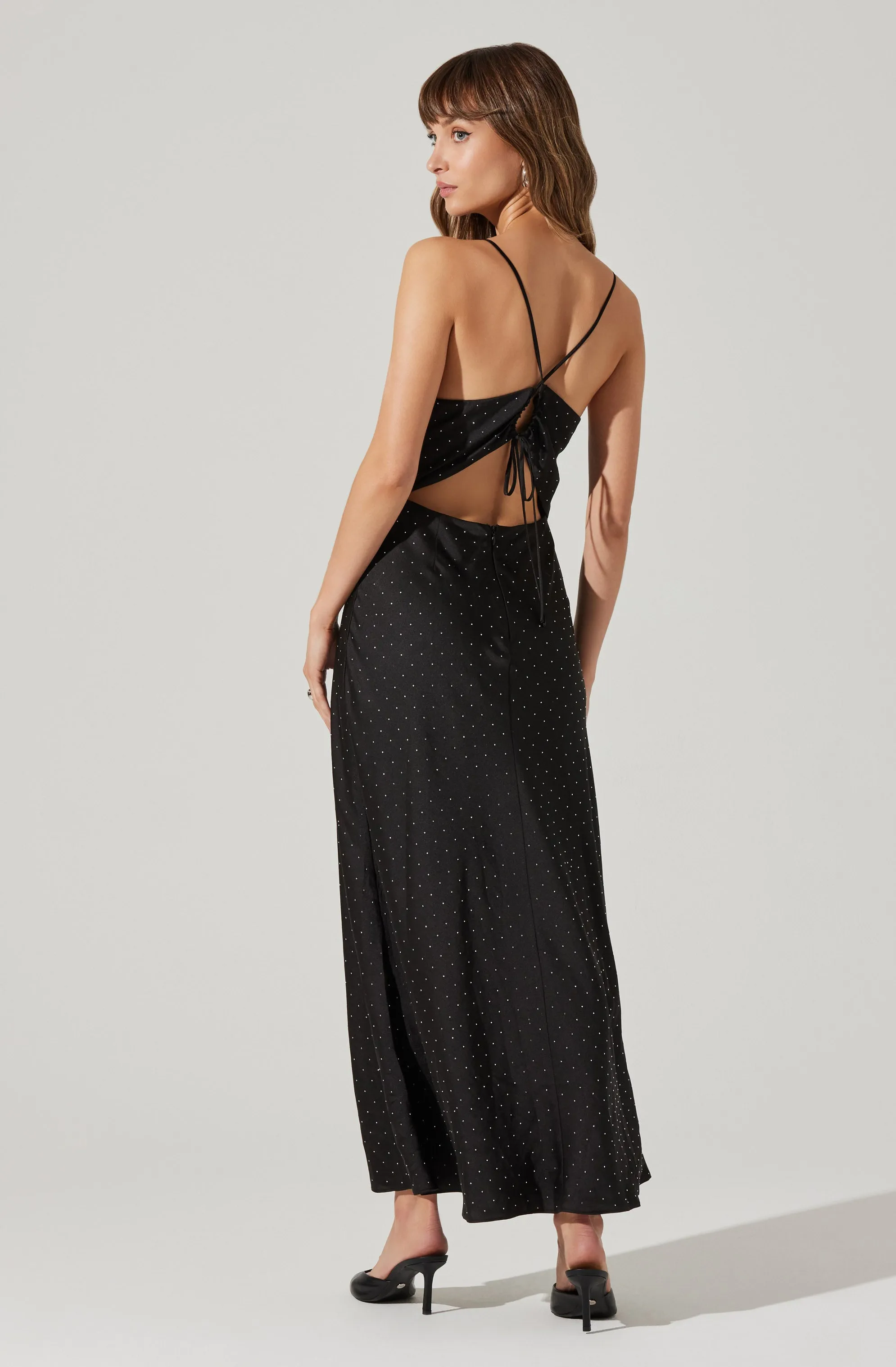 Bonney Rhinestone Maxi Slip Dress