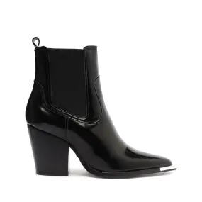 Brandy Leather Bootie