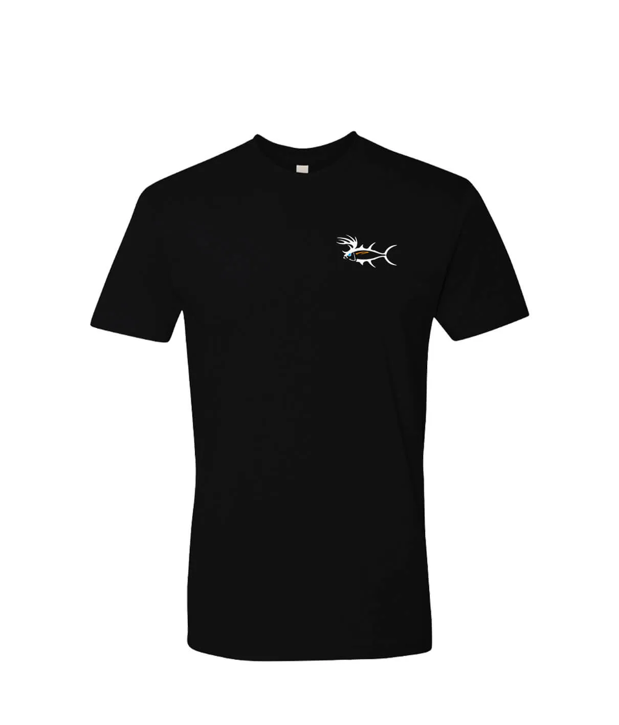 BUCK-EYE - Men's Black Next Level Printed Short Sleeve T- Shirt