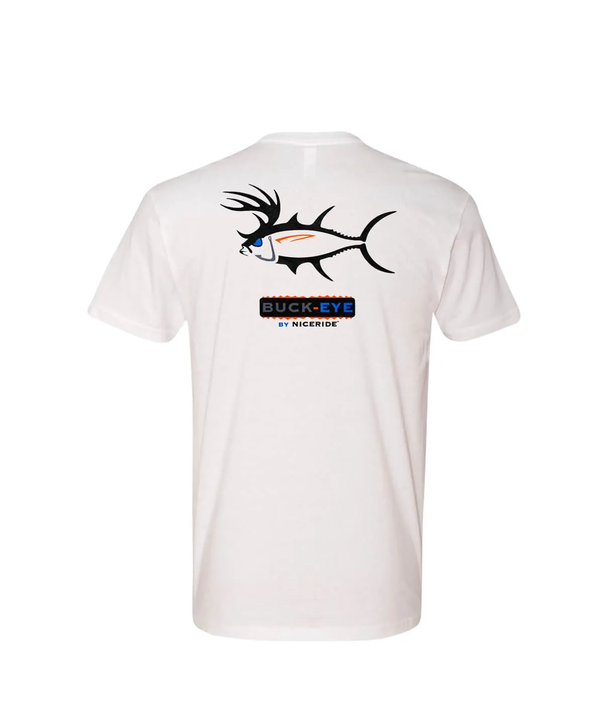 BUCK-EYE - Men's Black Next Level Printed Short Sleeve T- Shirt