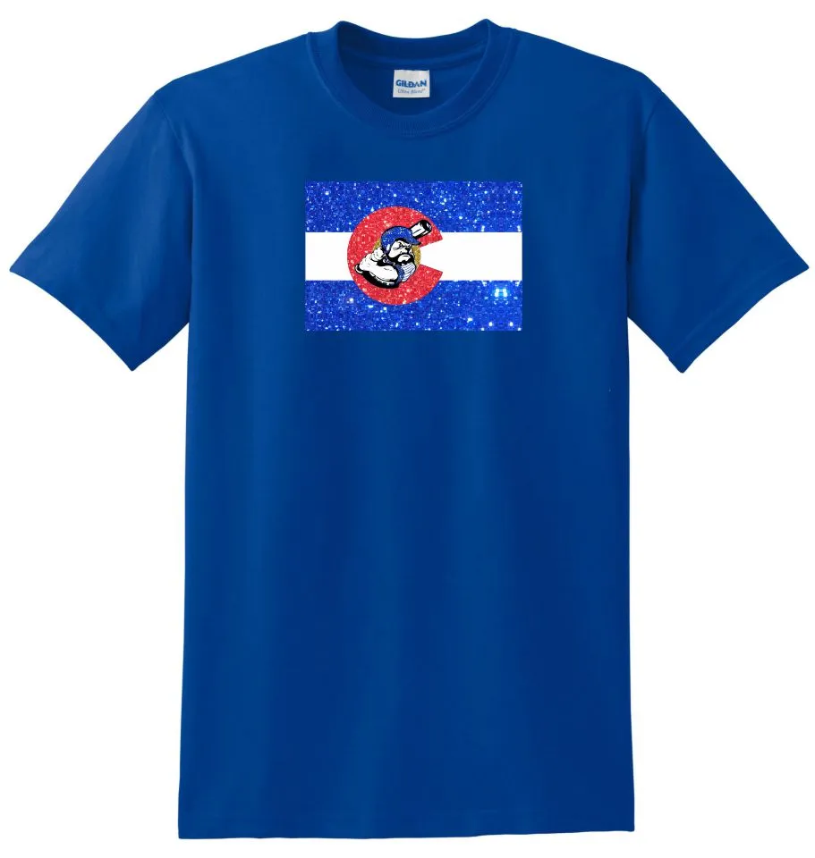 Bulldawgs FLAG Design Basic Tee- Matte or Glitter