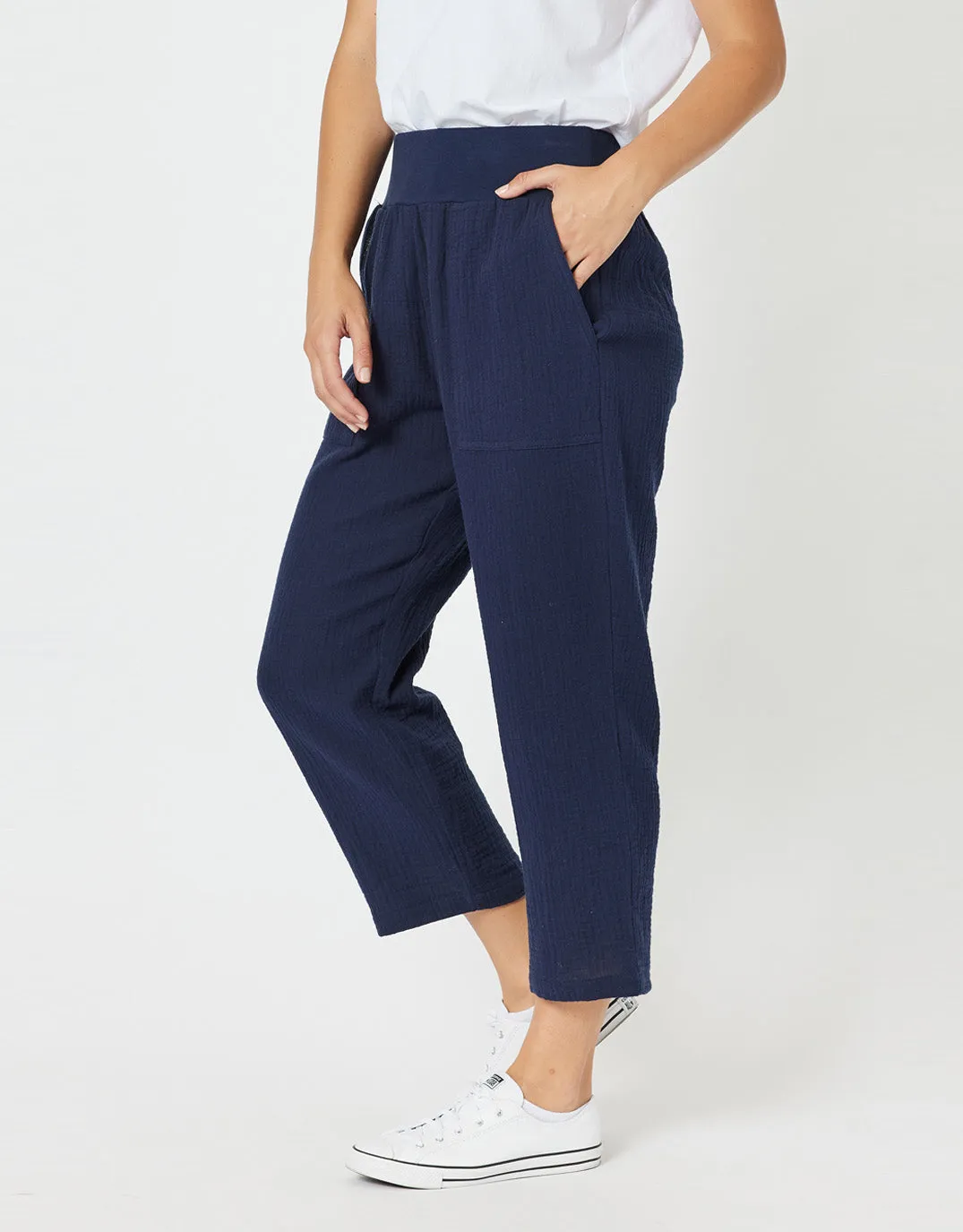 Byron Cotton 7/8 Pant - Navy