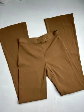 Camel mid rise flare office pants (XS/S)