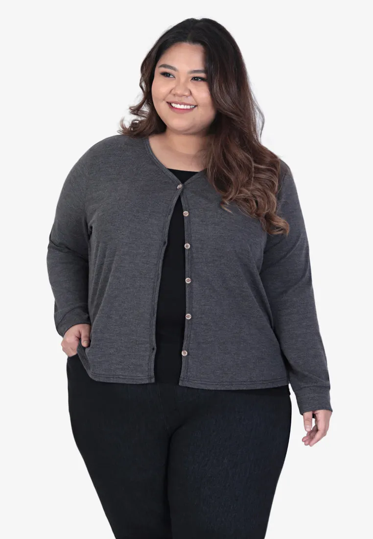 Carlosse Ribbed Cropped Cardigan