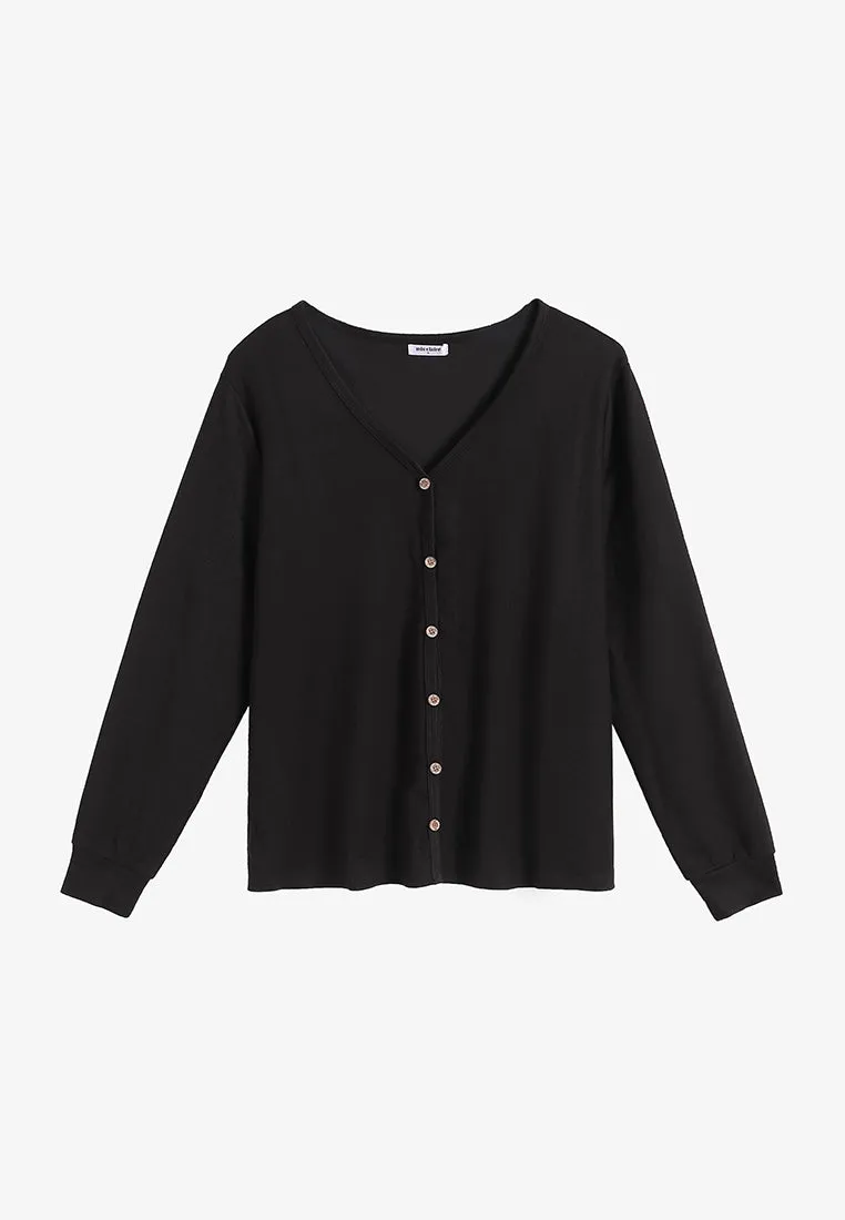 Carlosse Ribbed Cropped Cardigan