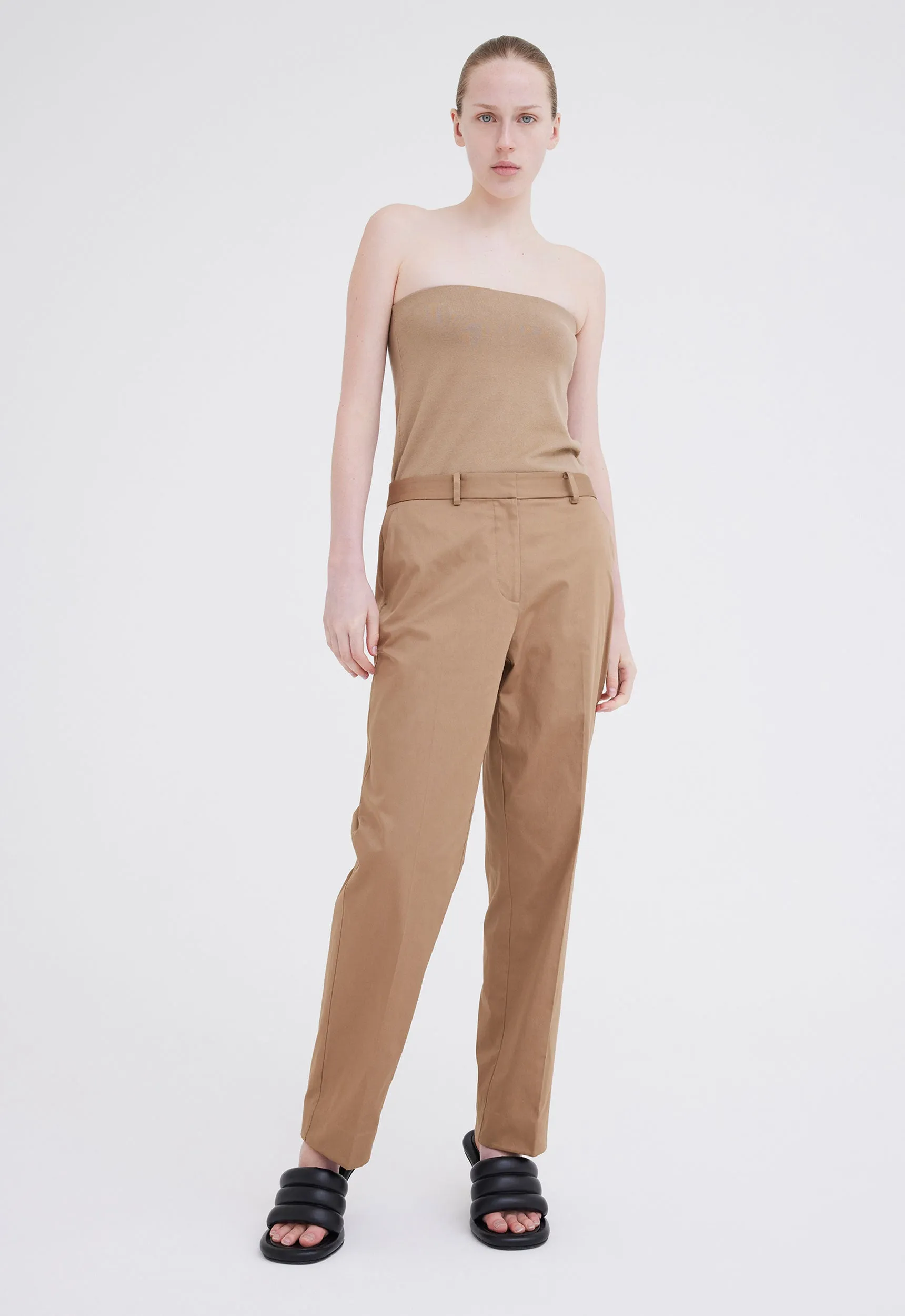 Chapelle Cotton Sateen Pant - Upstate Tan