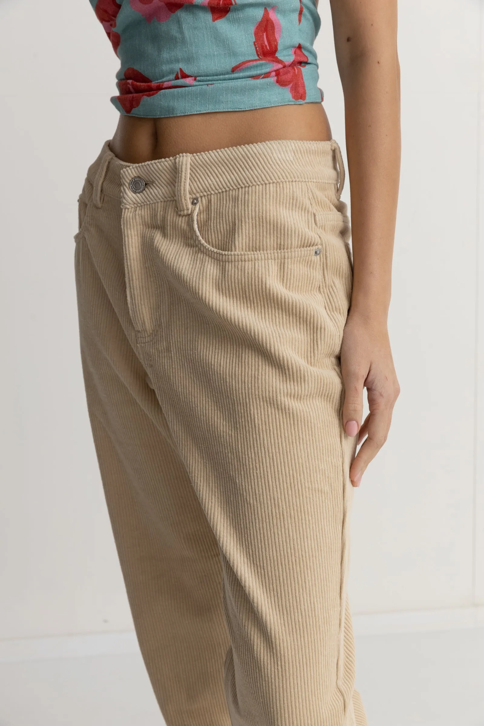 Chloe Low Rise Pant Cream