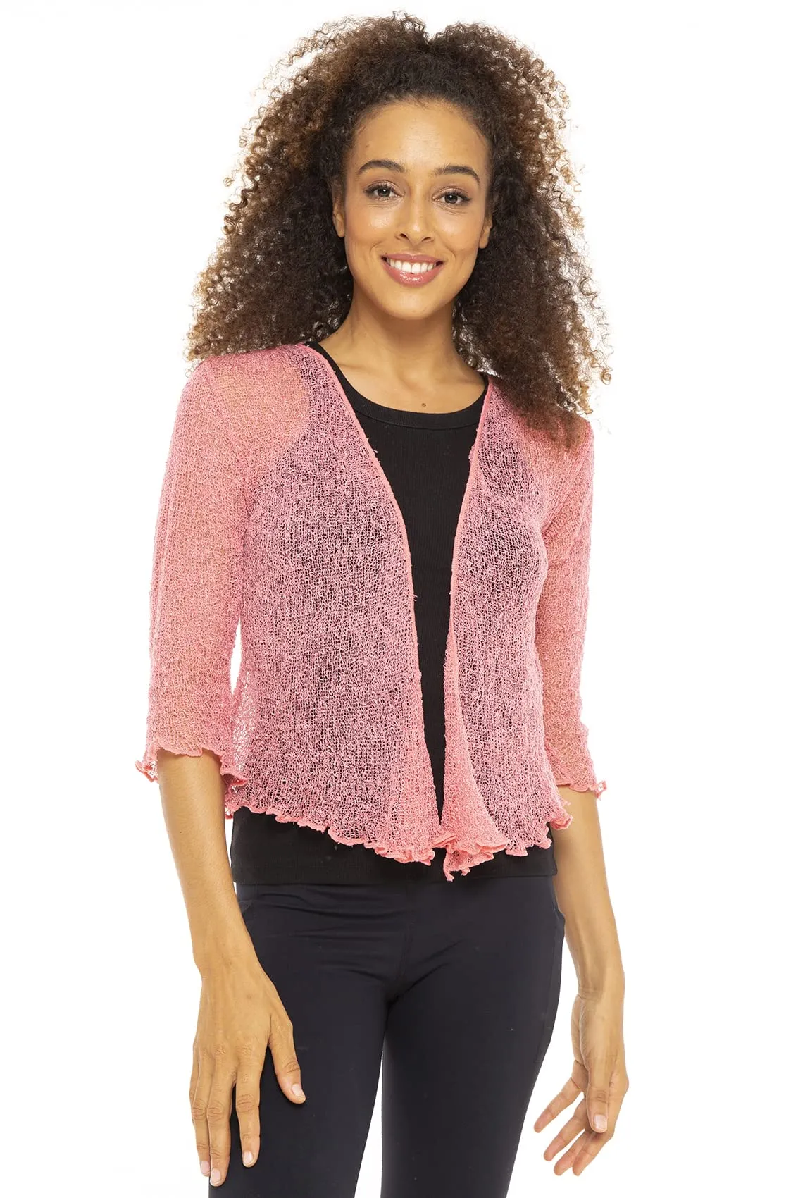 Classic Sheer Shrug Knit Cardigan