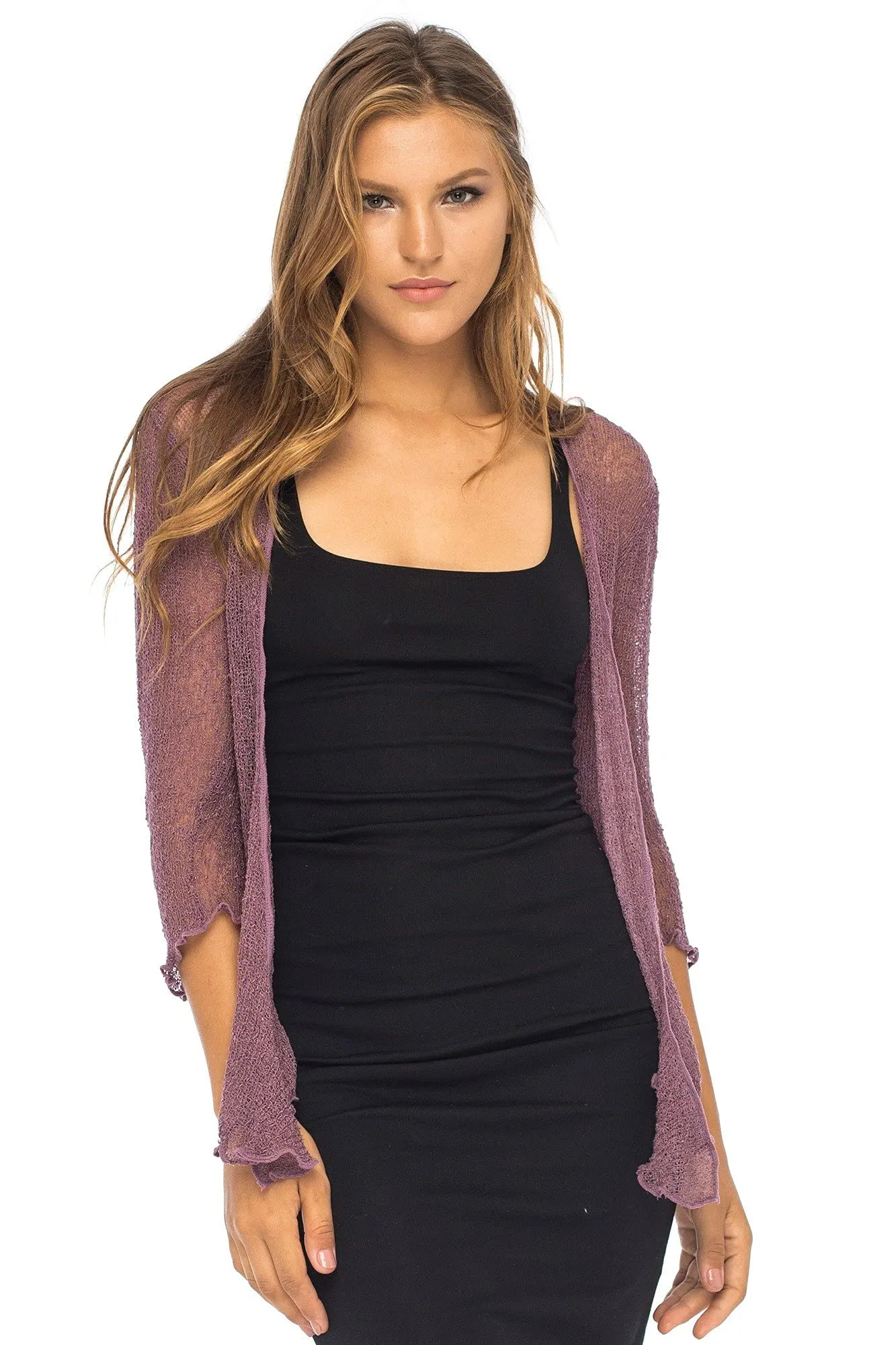 Classic Sheer Shrug Knit Cardigan