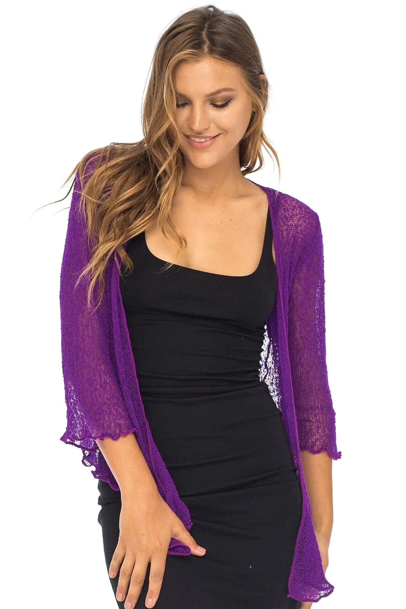 Classic Sheer Shrug Knit Cardigan