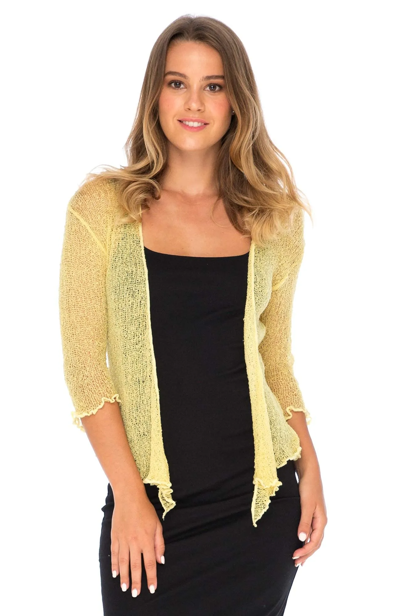 Classic Sheer Shrug Knit Cardigan