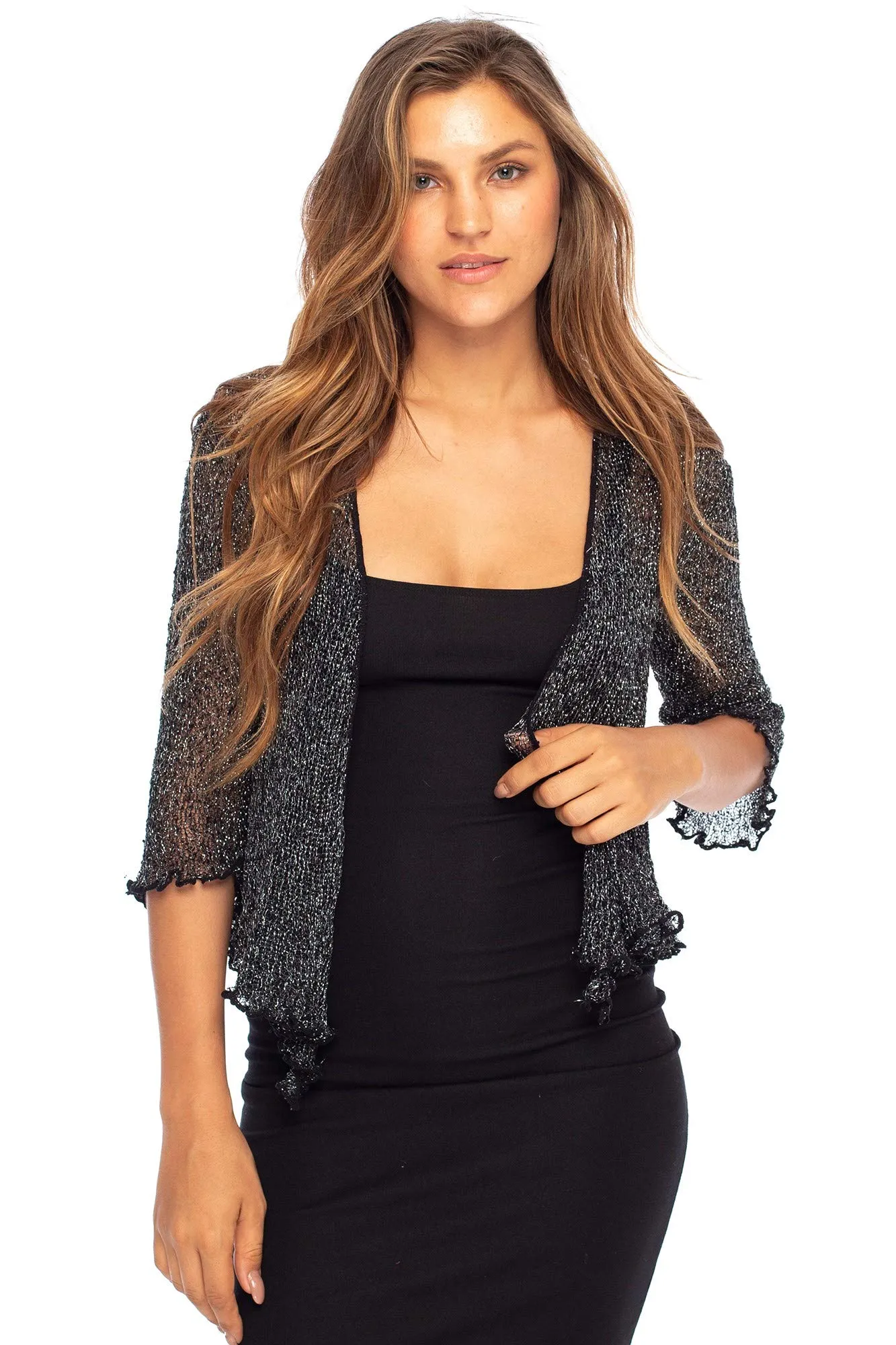 Classic Sheer Shrug Knit Cardigan