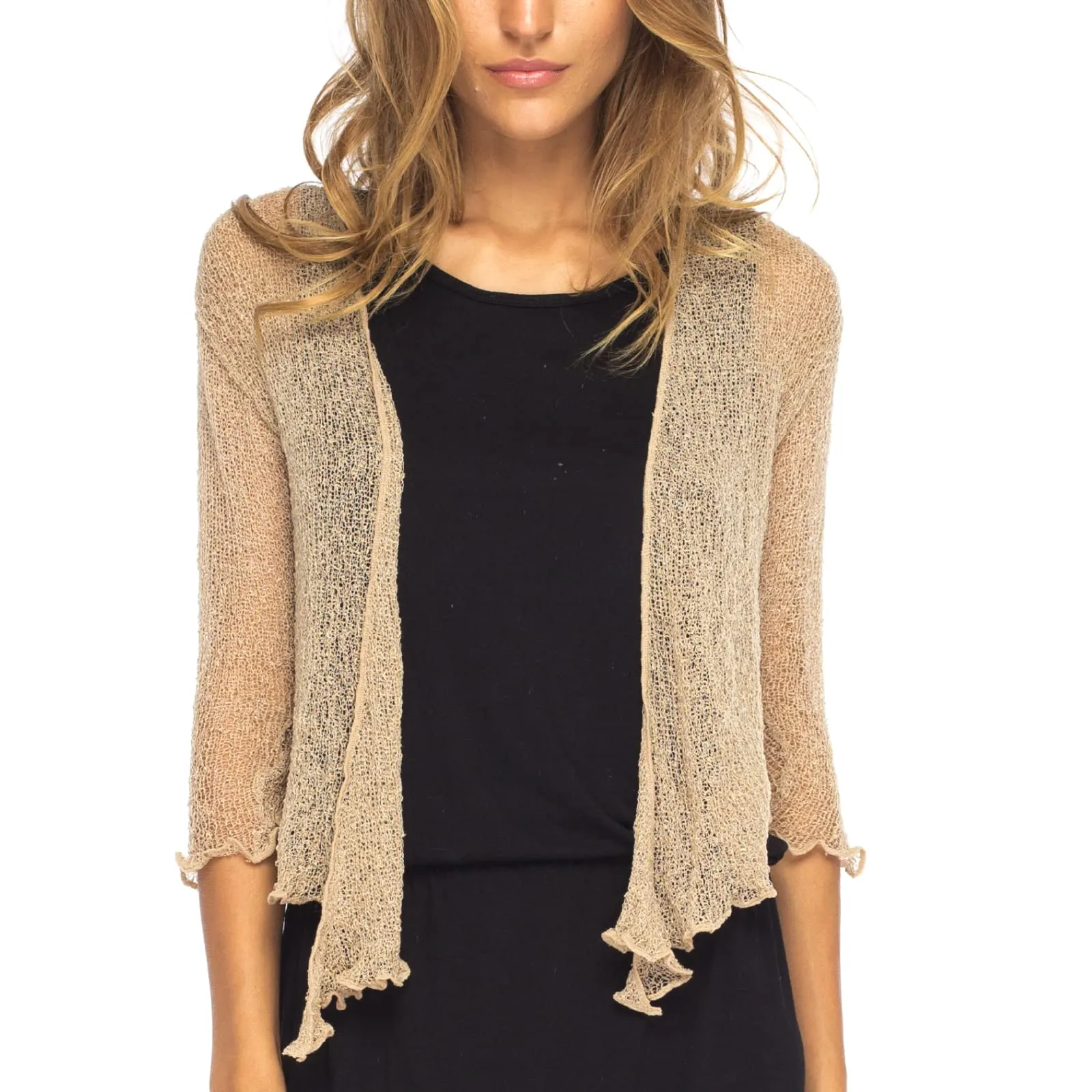 Classic Sheer Shrug Knit Cardigan