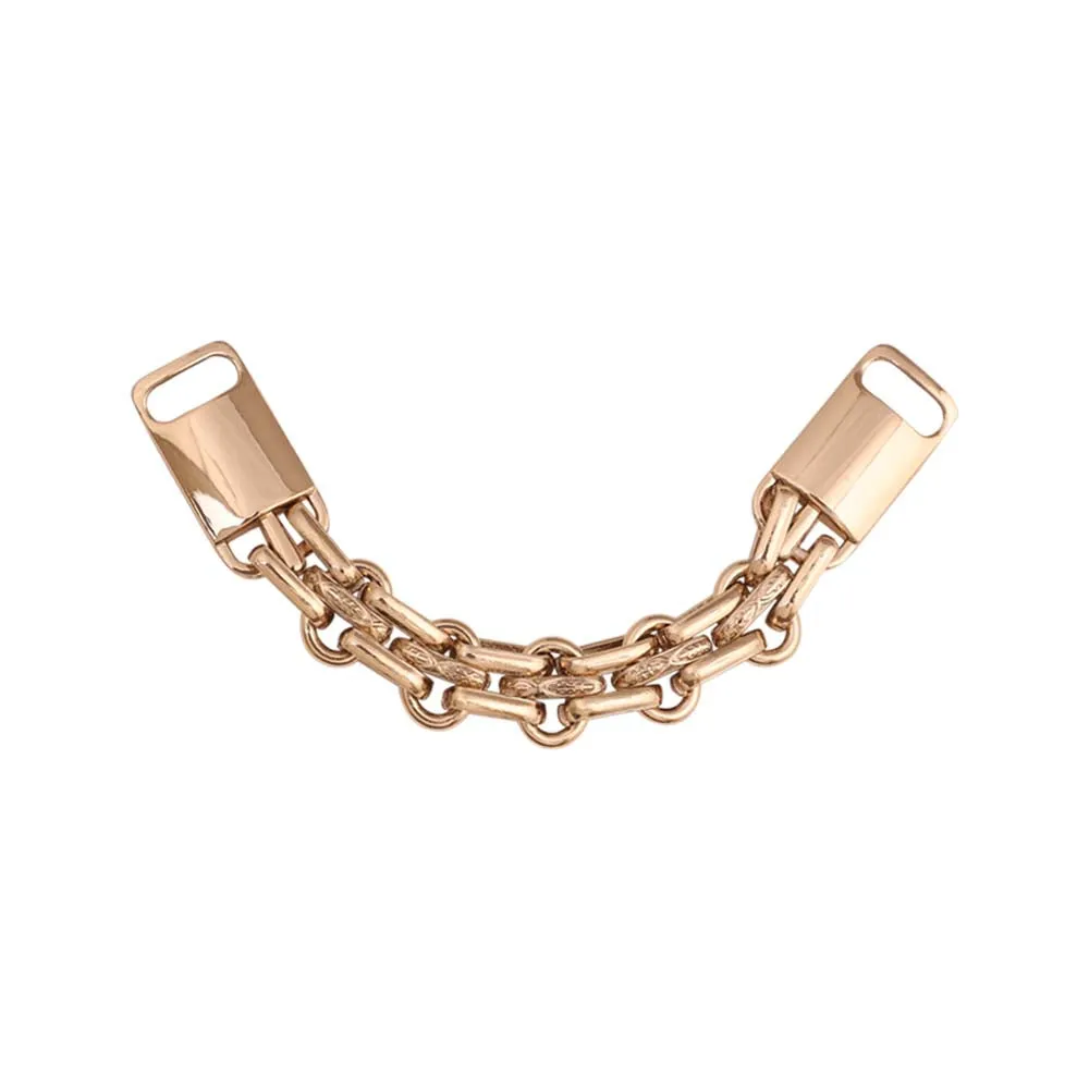 Classic Shiny Gold Decorative Chain Connector Design Buckle