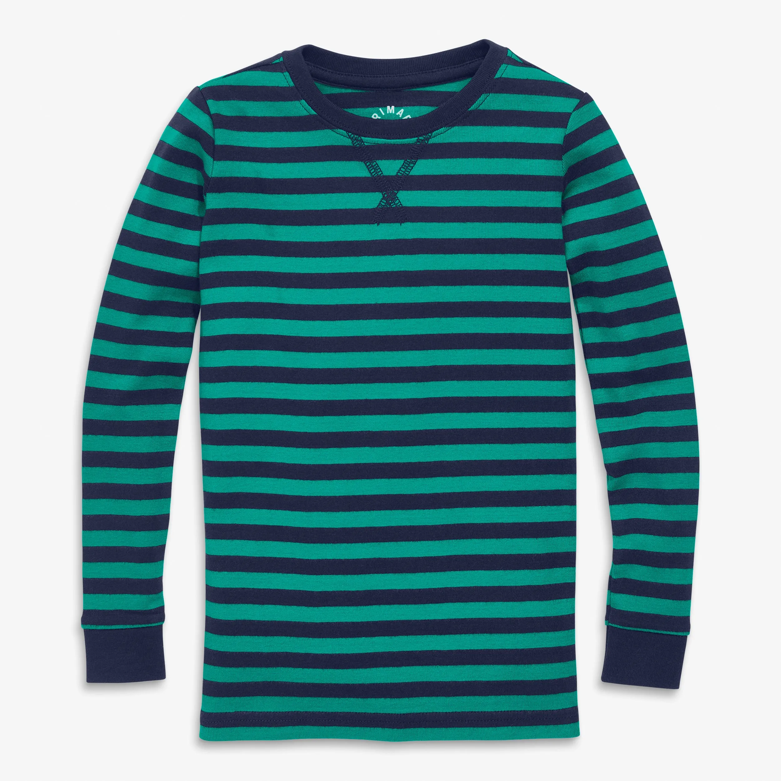 Clearance kids organic pj top in stripe