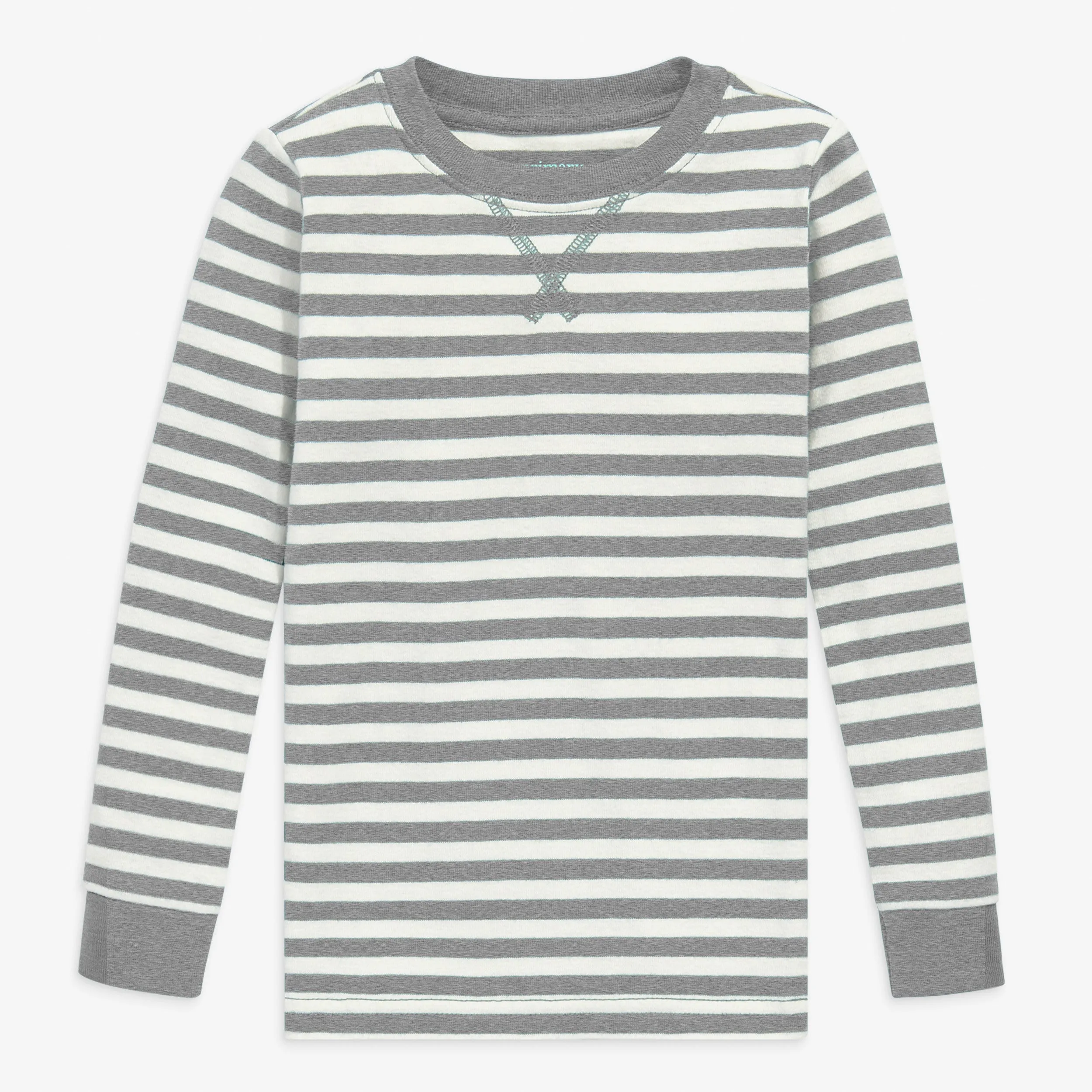 Clearance kids organic pj top in stripe