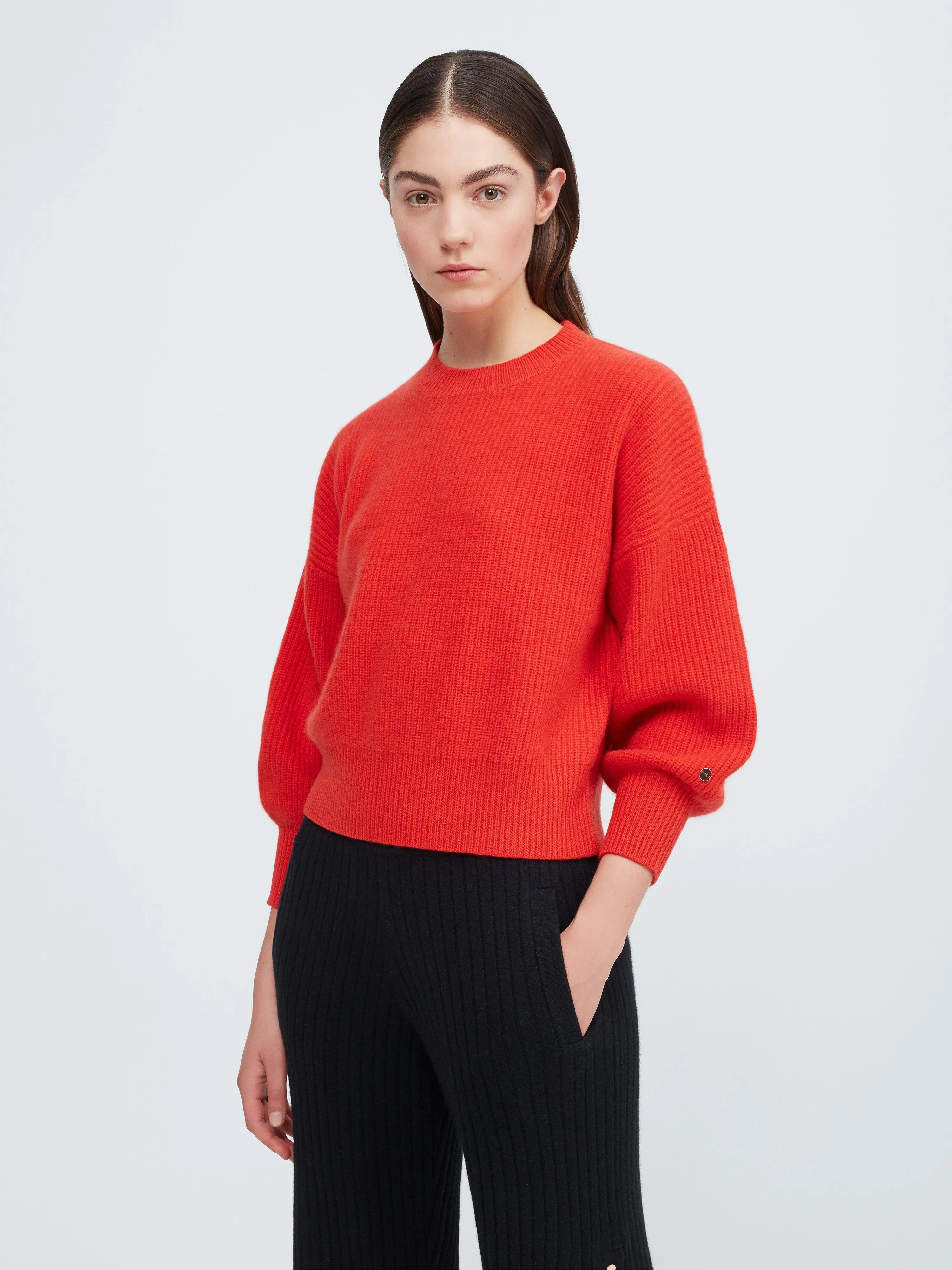 Close to you Cashmere Sweater - Poppy Red