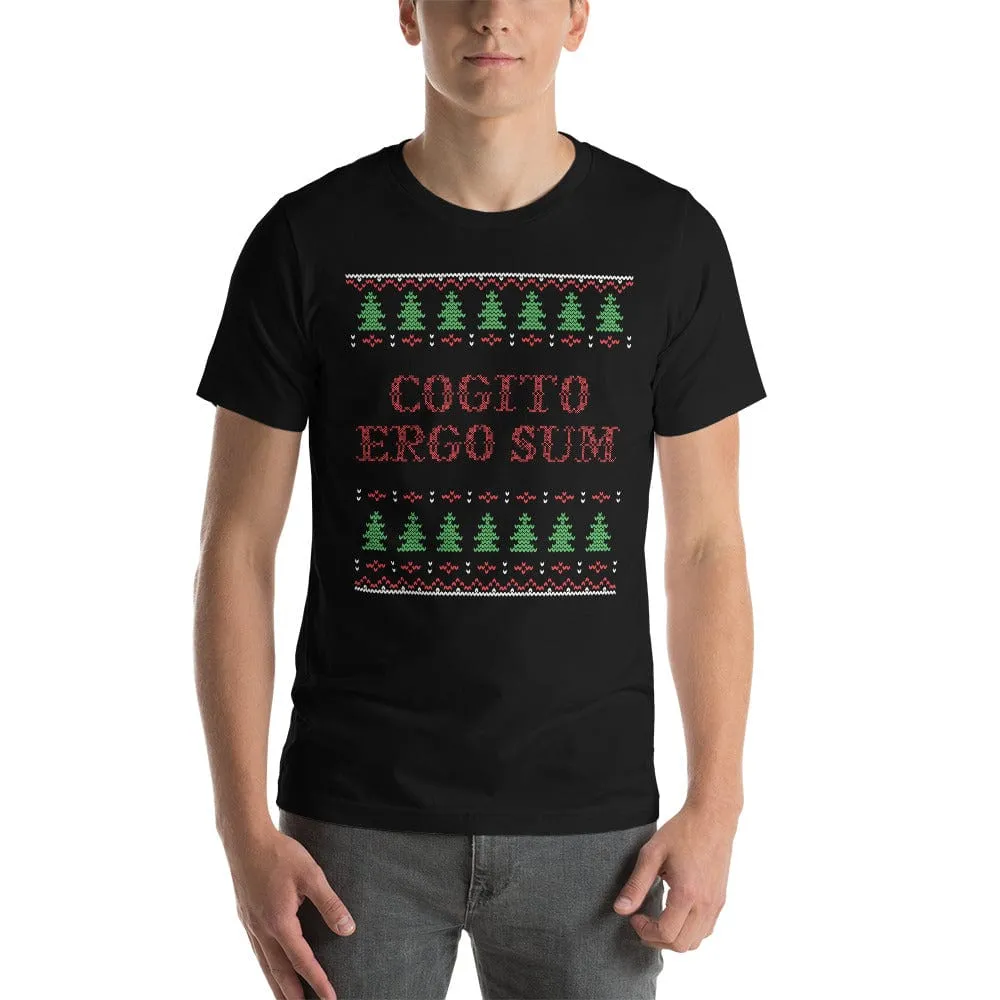 Cogito Ergo Sum - Ugly Xmas Sweater - Basic T-Shirt