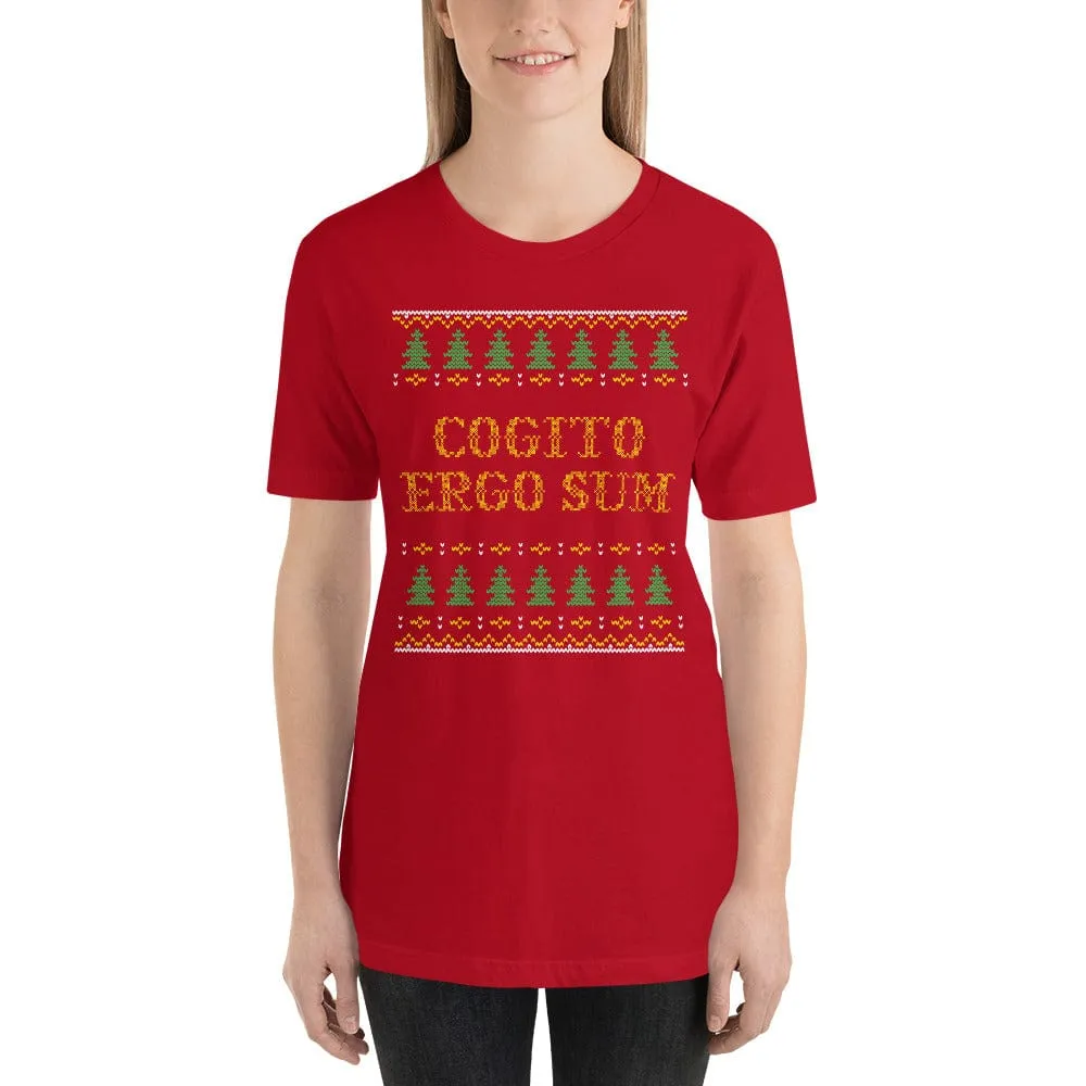 Cogito Ergo Sum - Ugly Xmas Sweater - Basic T-Shirt