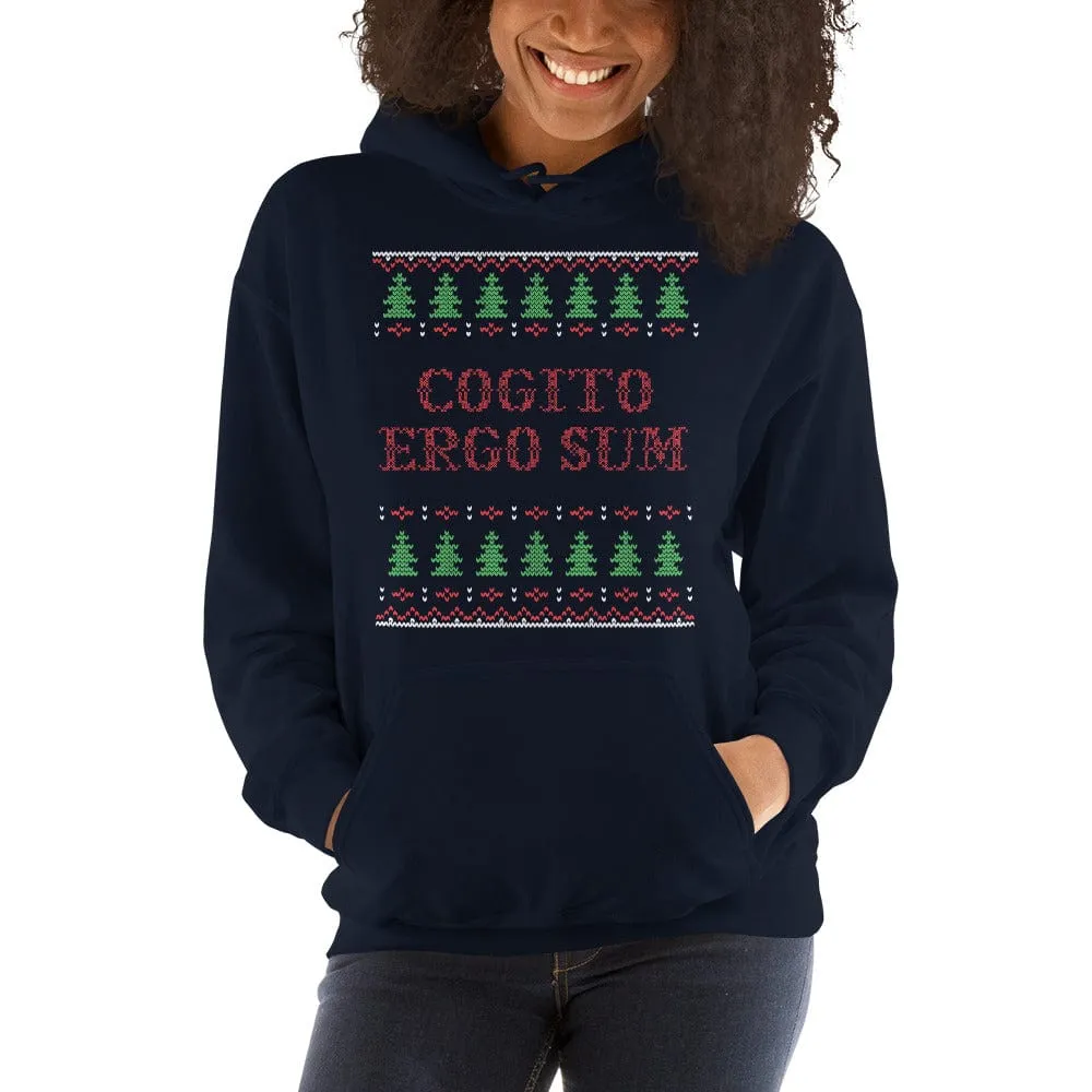 Cogito Ergo Sum - Ugly Xmas Sweater - Hoodie