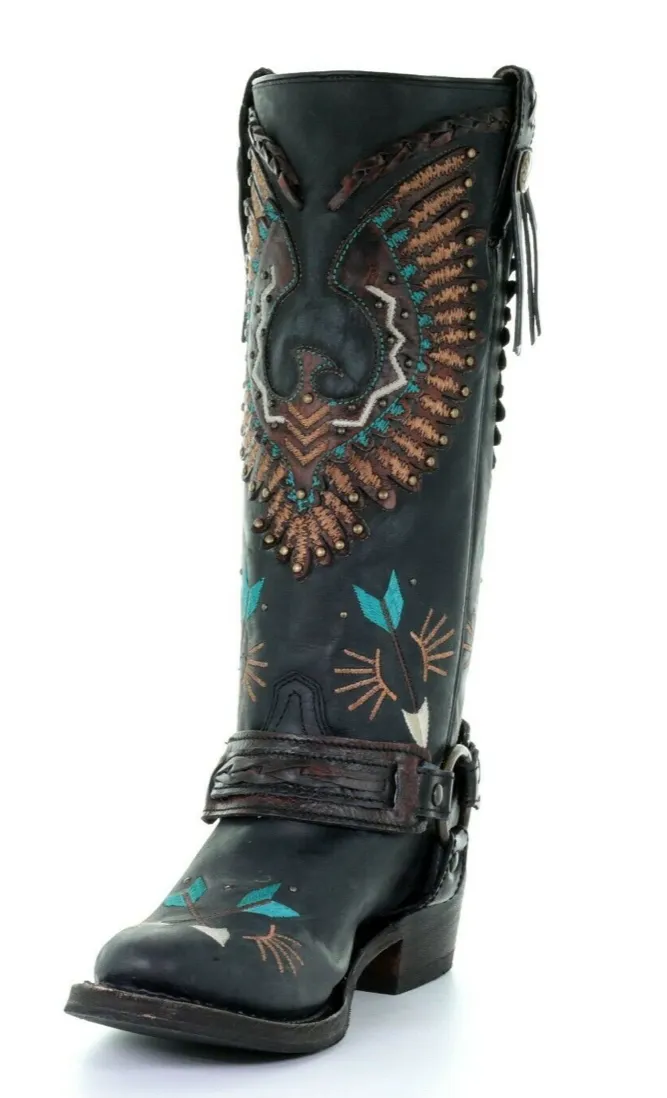 Corral Women's Black Eagle Harness Boot