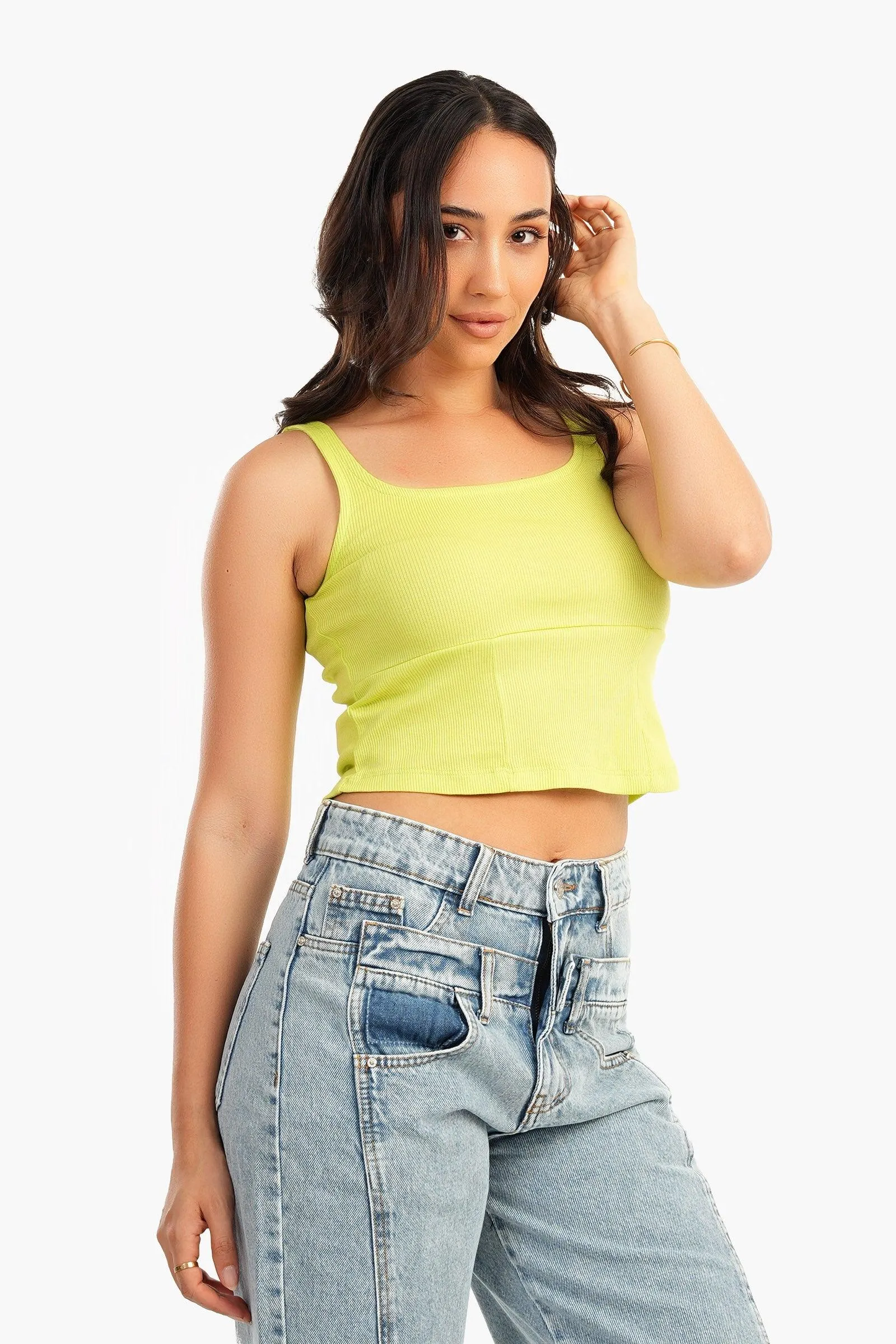 Cropped Ribbed Top