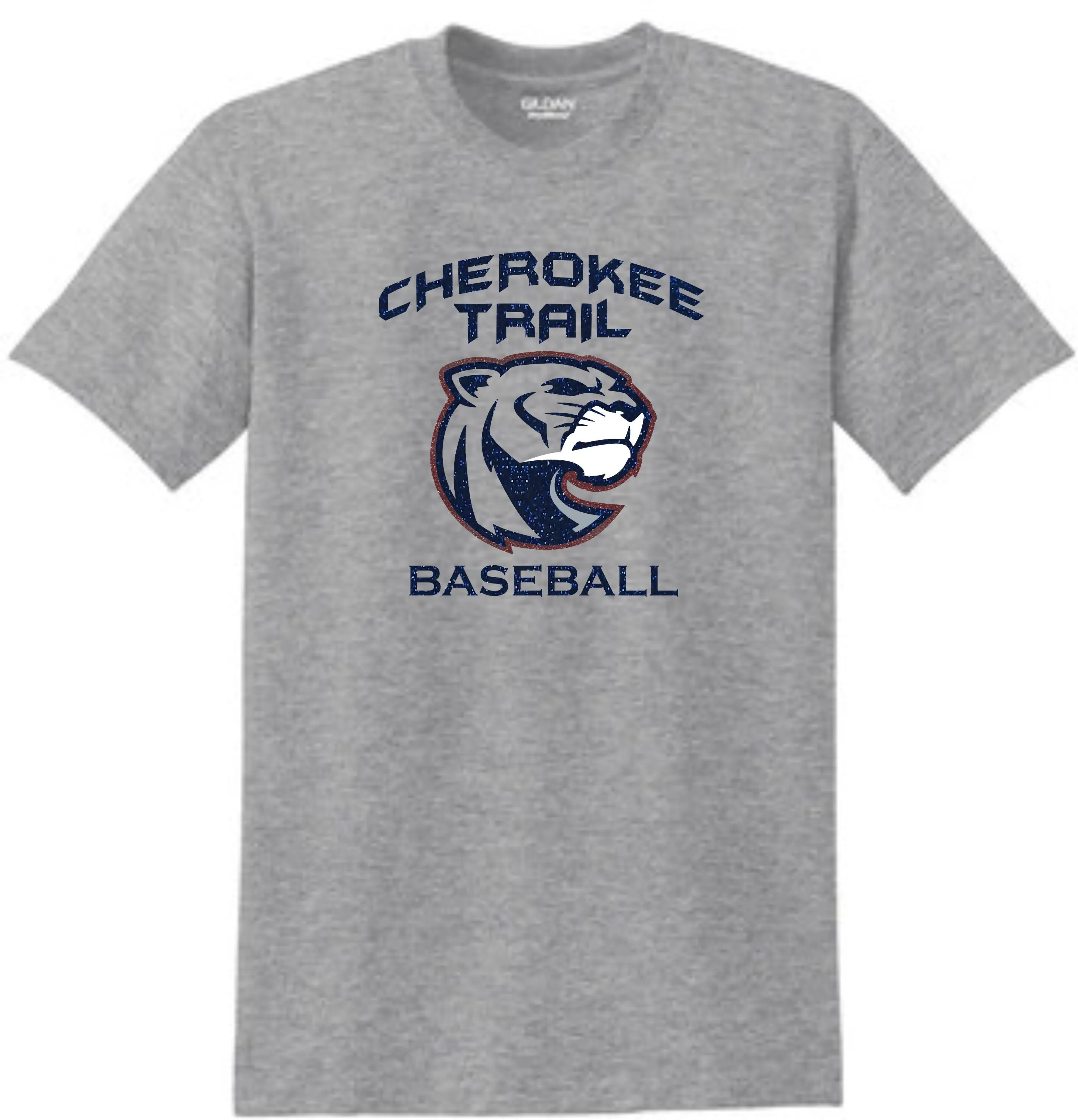 CT Baseball COUGAR DESIGN Basic Tee- Matte or Glitter