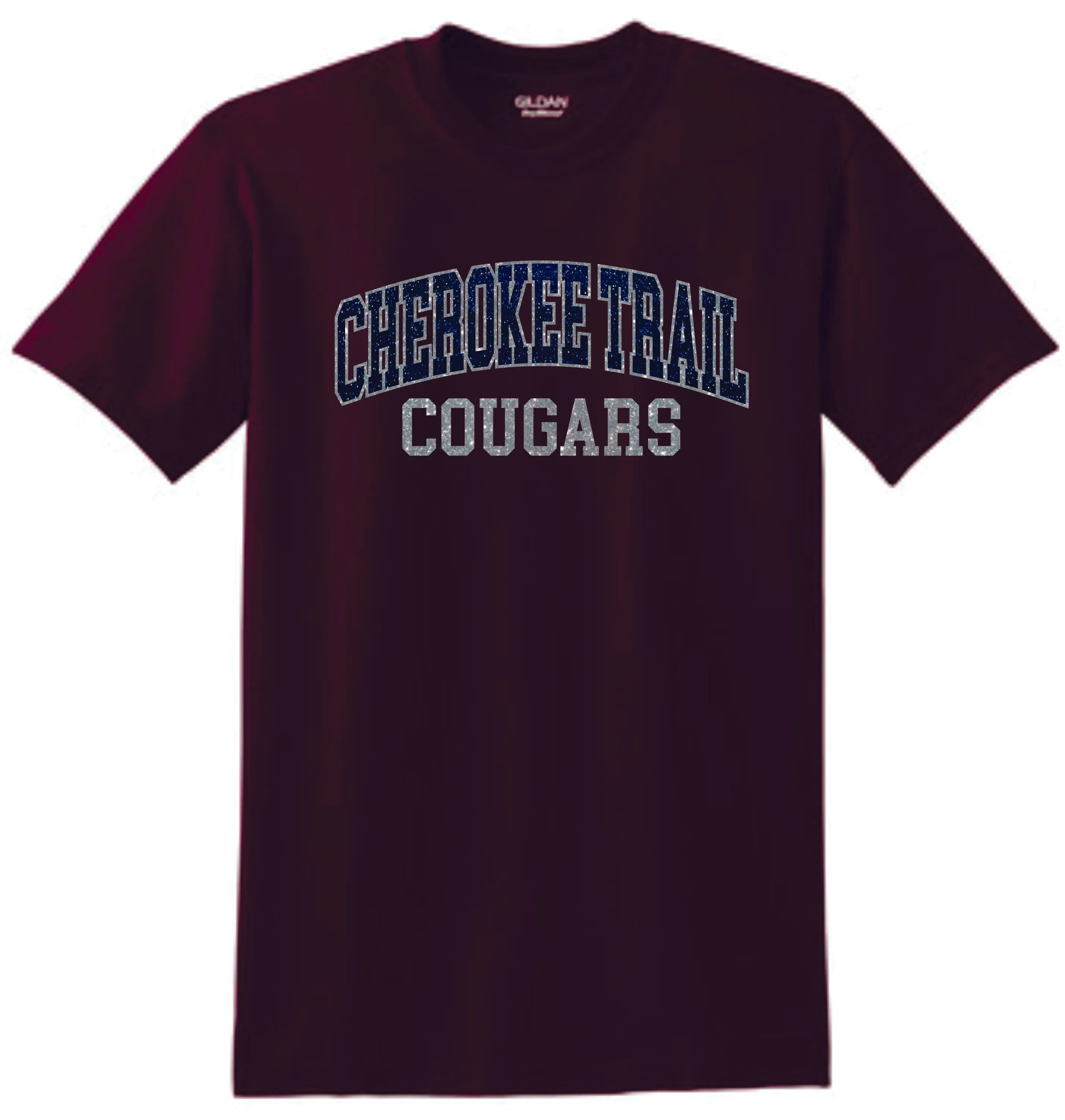 CT Cougars ARC DESIGN Basic Tee- Matte or Glitter