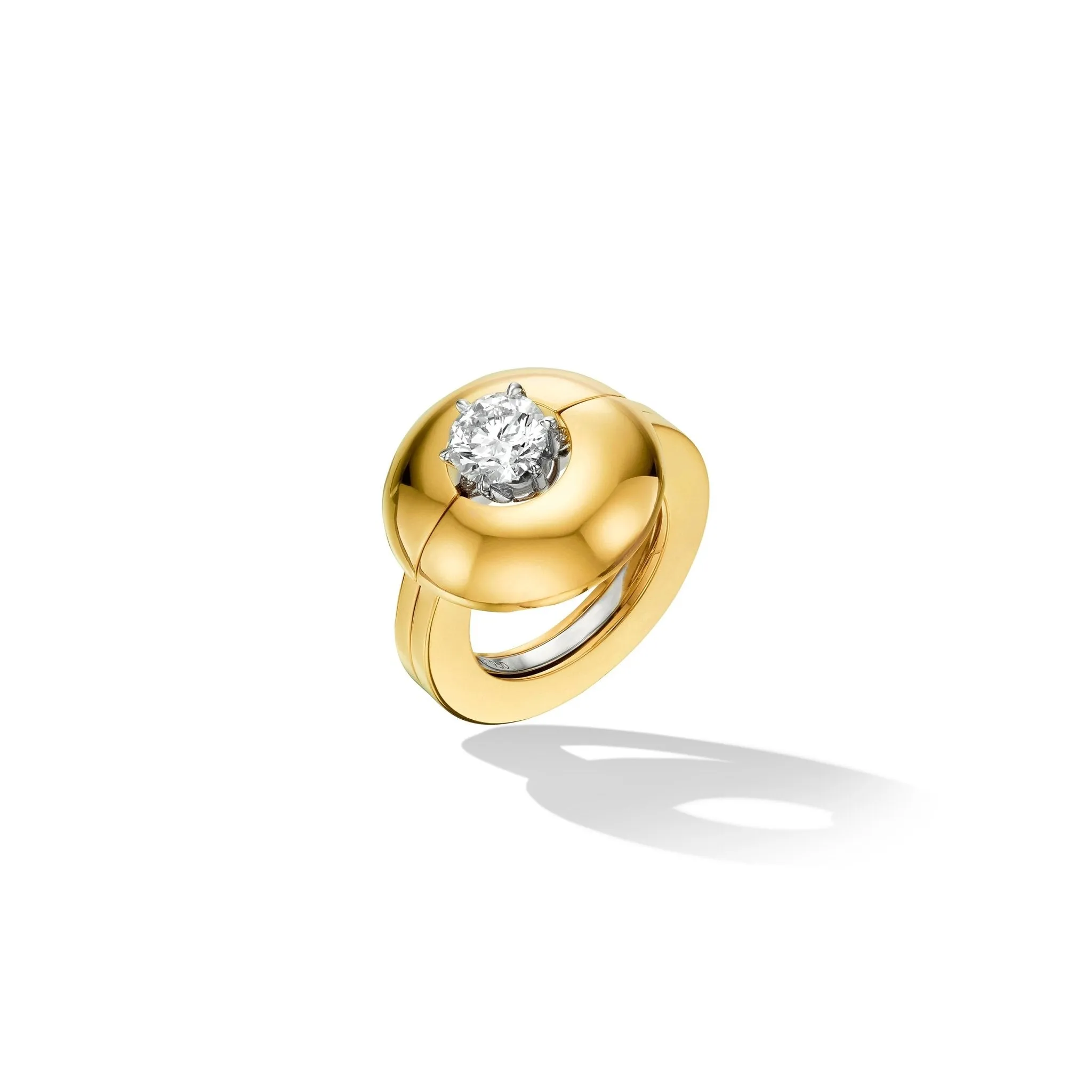 Custom Platinum Solitaire Ring