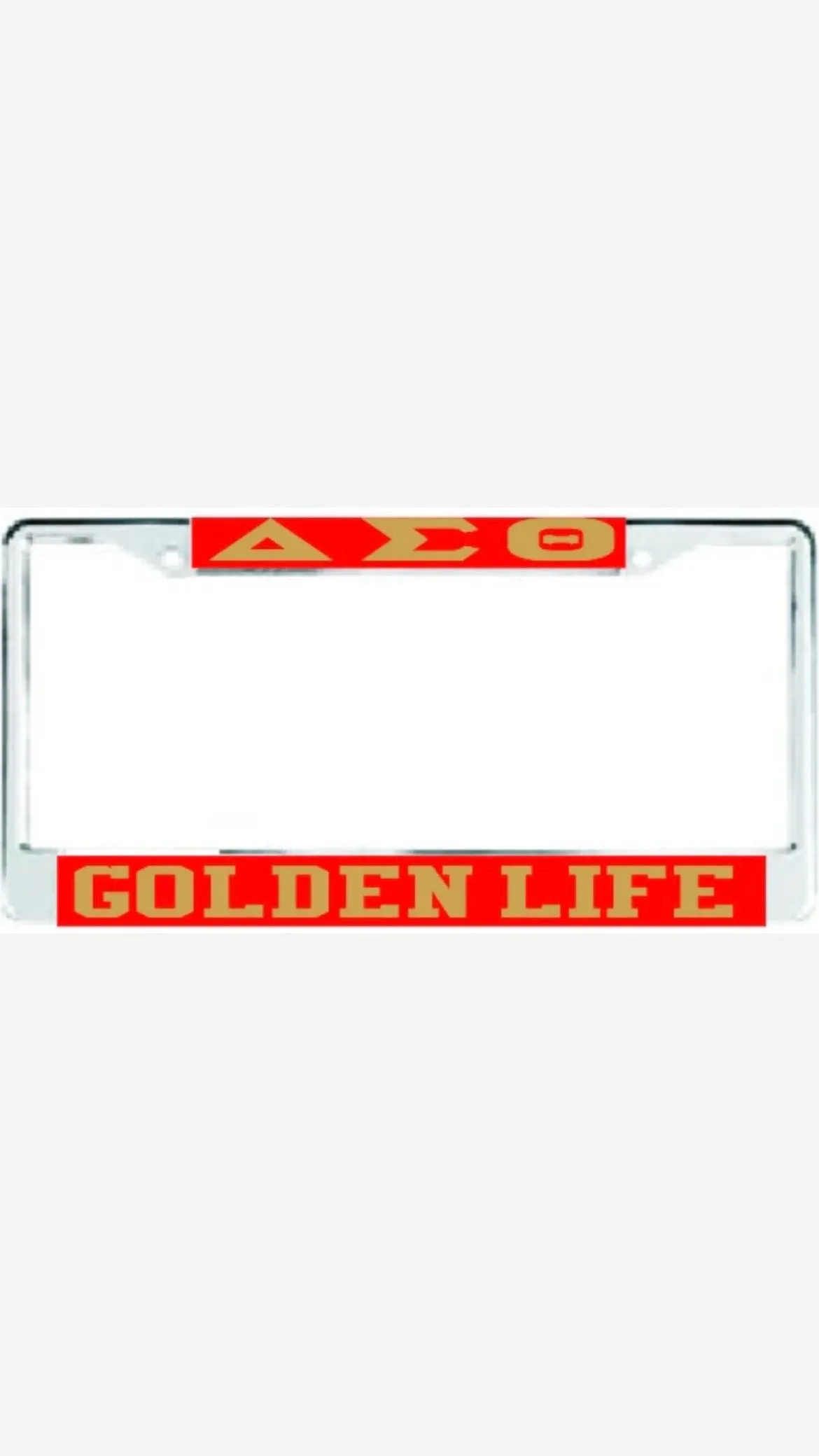 Delta Golden Life Auto Frame Red/Gold