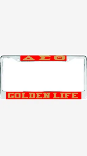 Delta Golden Life Auto Frame Red/Gold