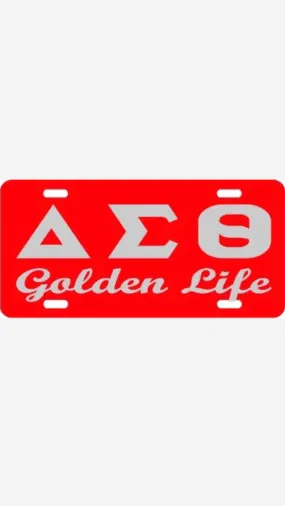 Delta Golden Life Tag Red/Silver