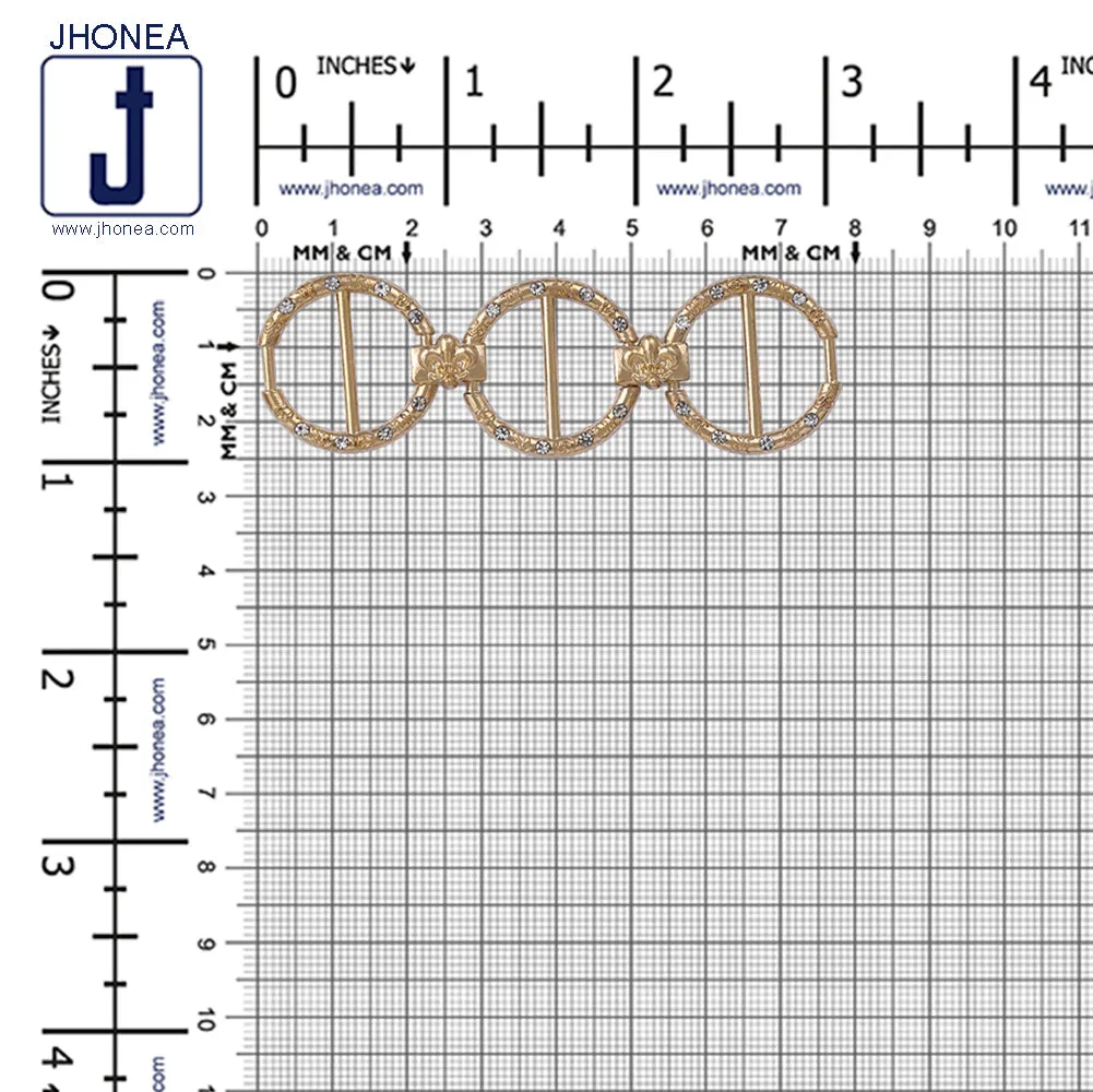 Designer Diamond Accessory Buckle Connectors for Clothing/Shoes