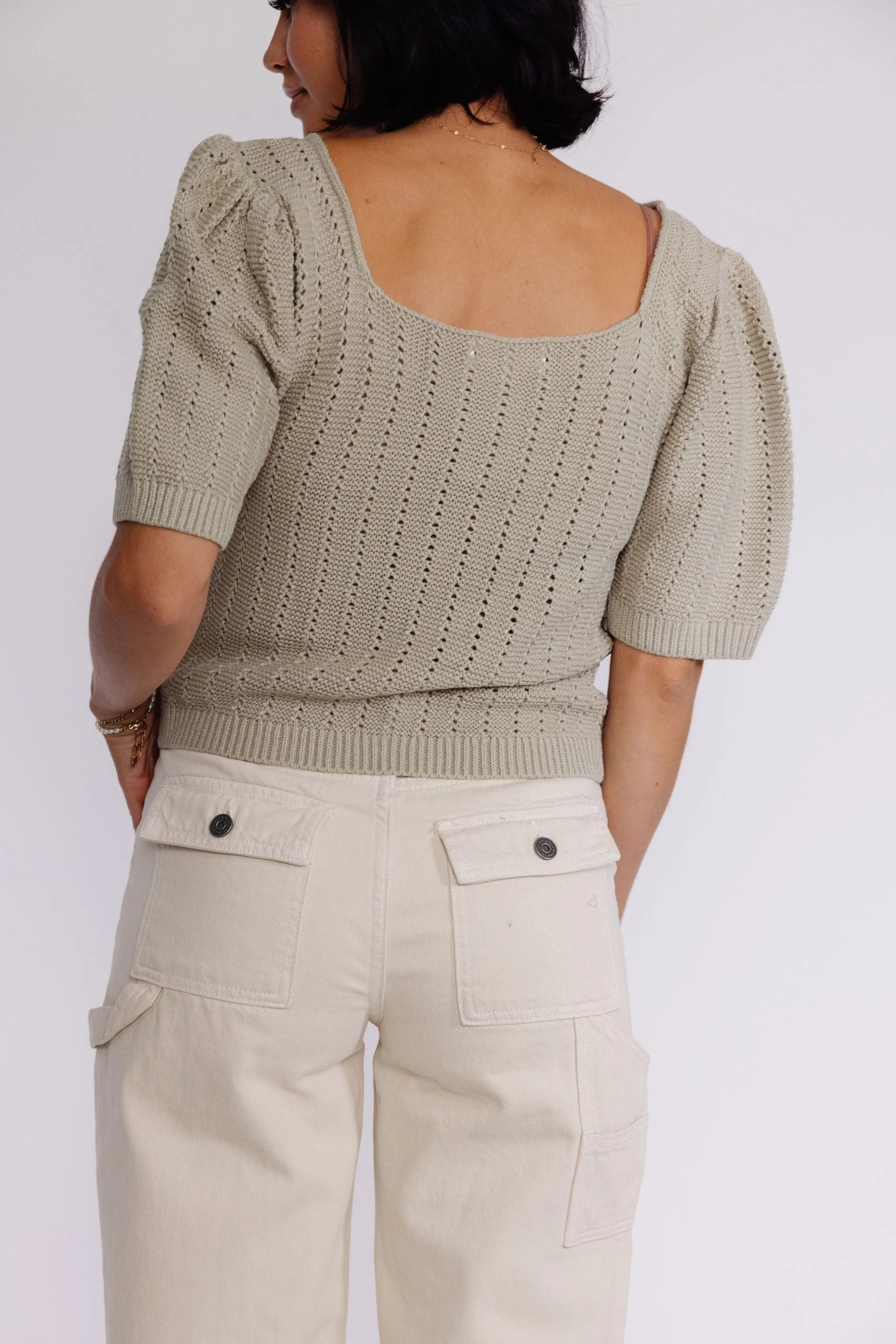 Doris Sweater in Dusty Sage