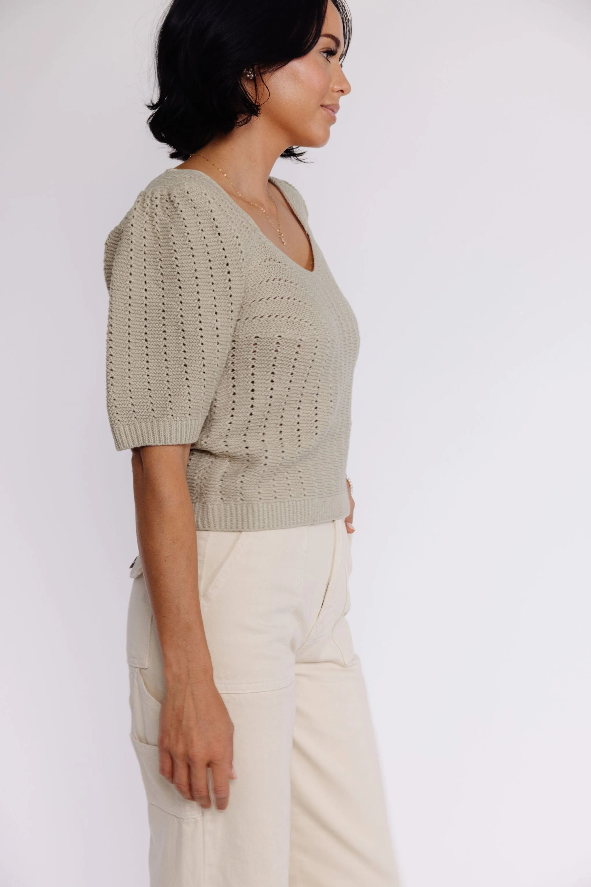 Doris Sweater in Dusty Sage